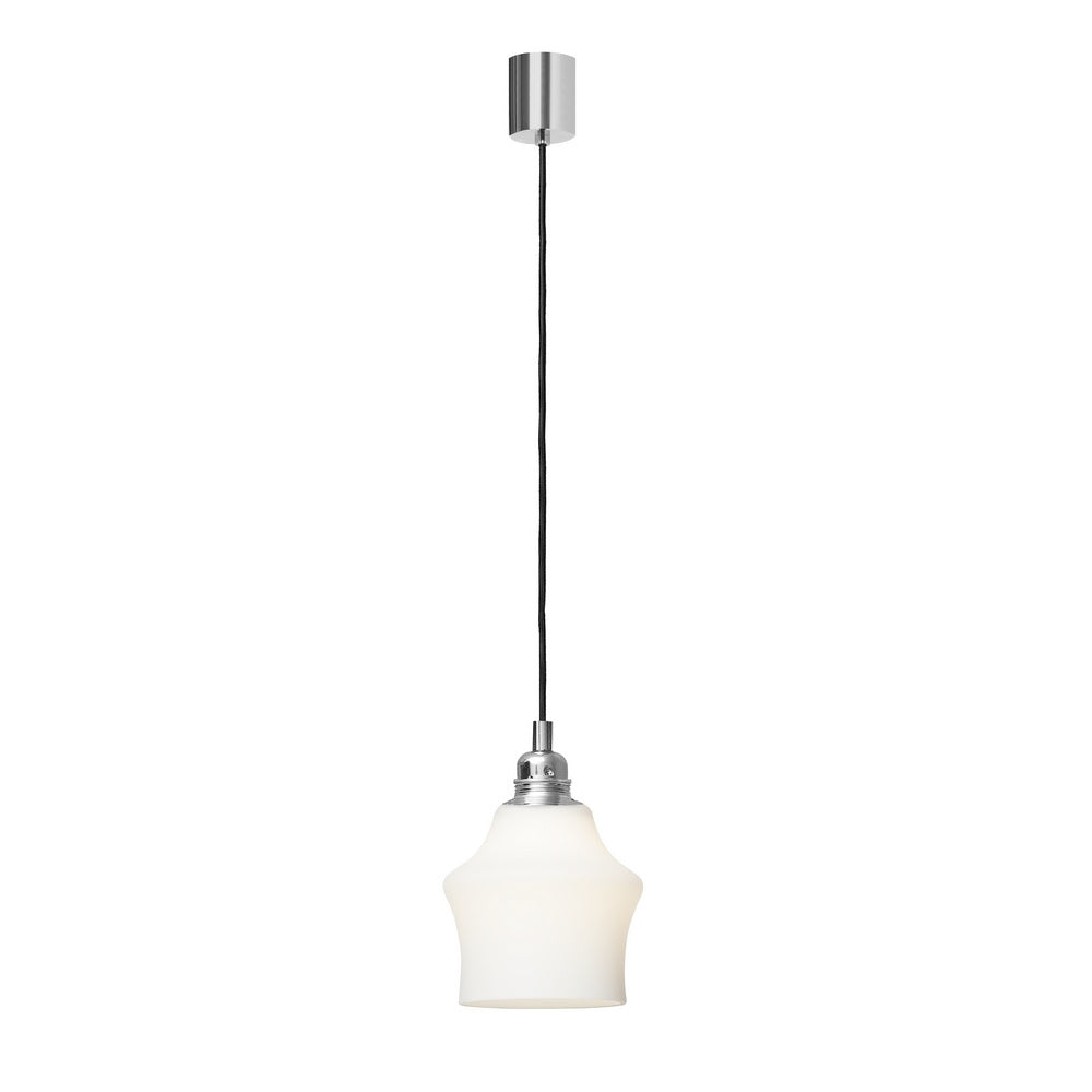 Lampa wisząca LONGIS WHITE II biały z błyszczącym chromem
