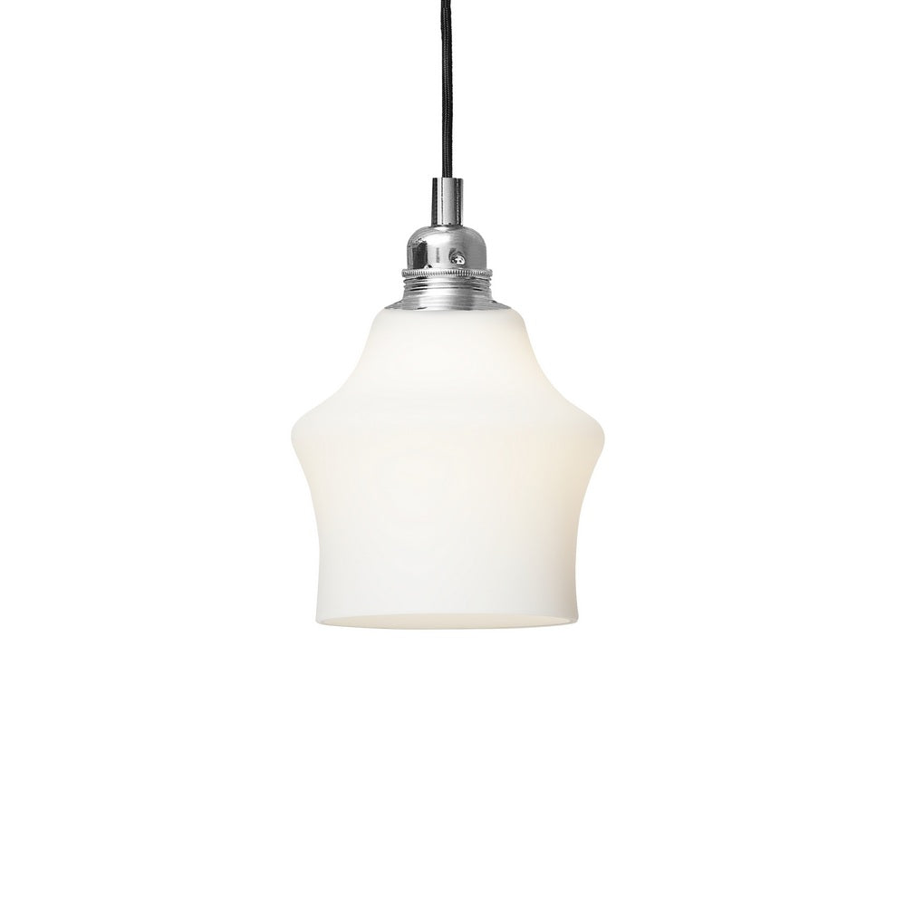Lampa wisząca LONGIS WHITE II biały z błyszczącym chromem