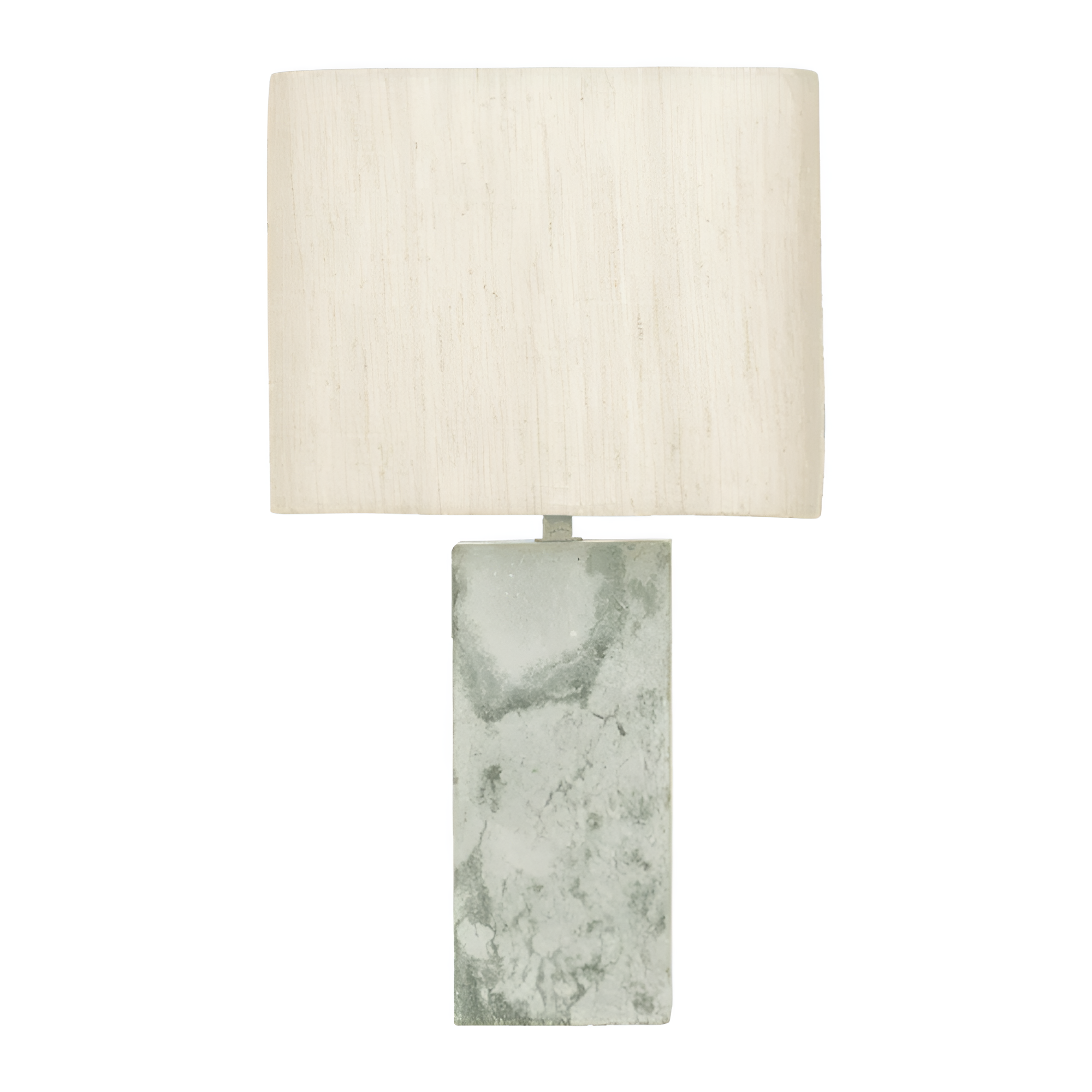 Lampa stołowa SUVI zielony marmur z beżowym lnem