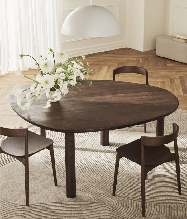 Latek table dark oak wood