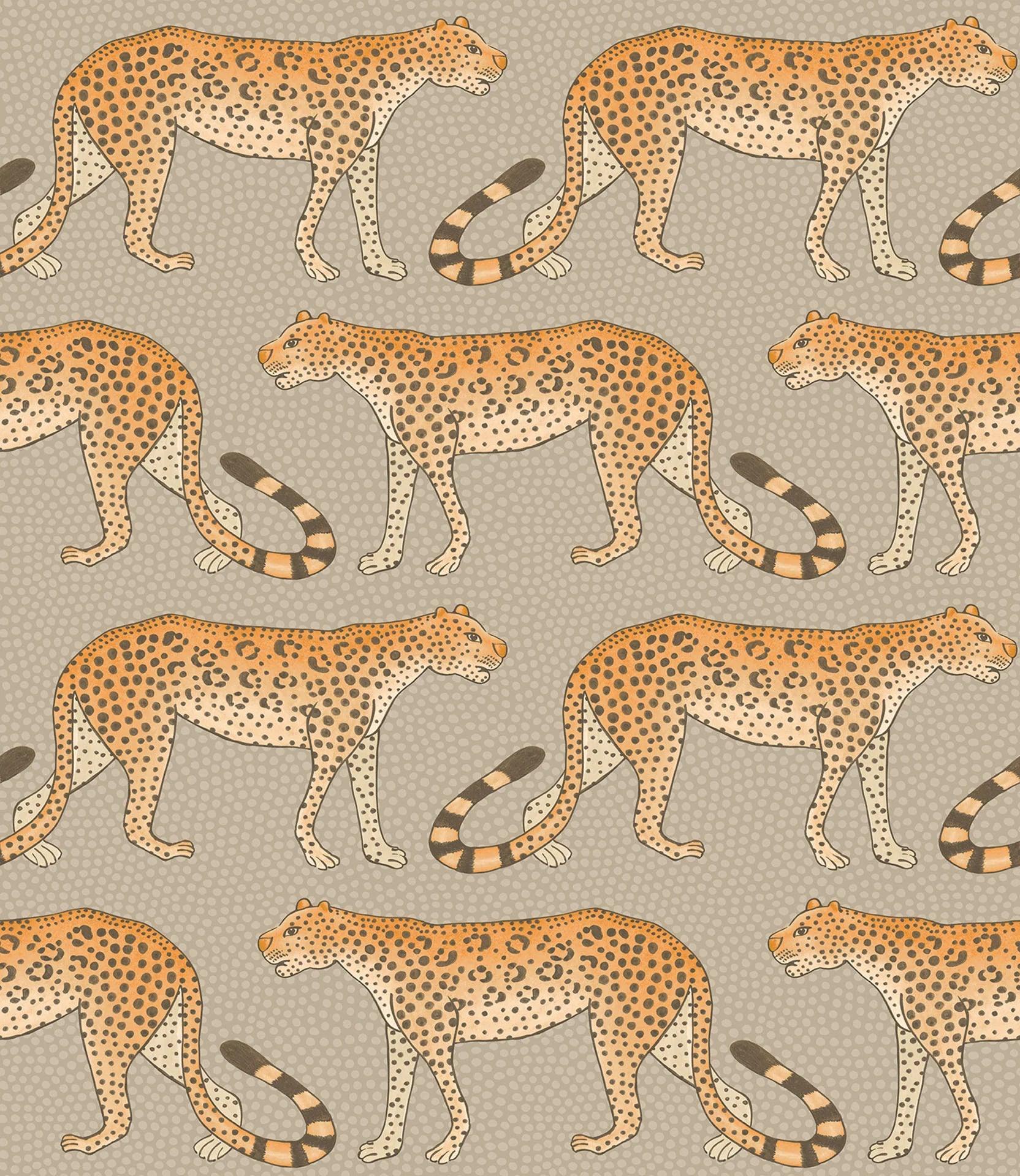 Tapeta THE ARDMORE COLLECTION - Leopard Walk beżowy Cole & Son    Eye on Design