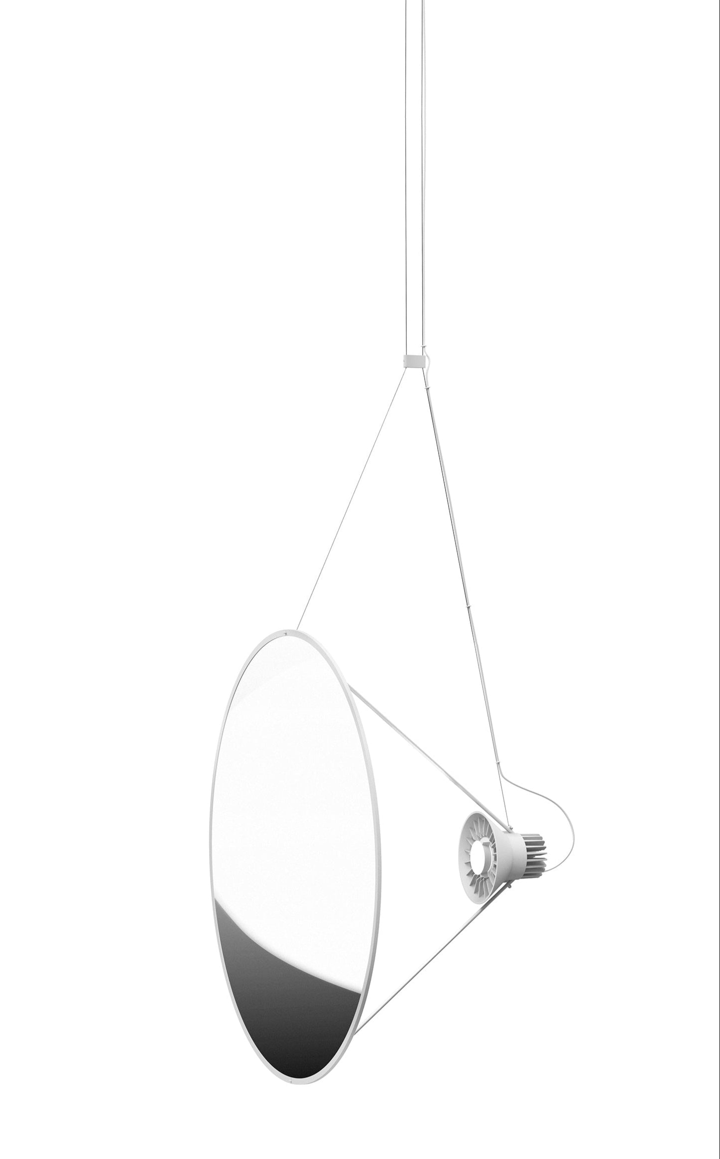 Silber Amisol Hanging Lampe