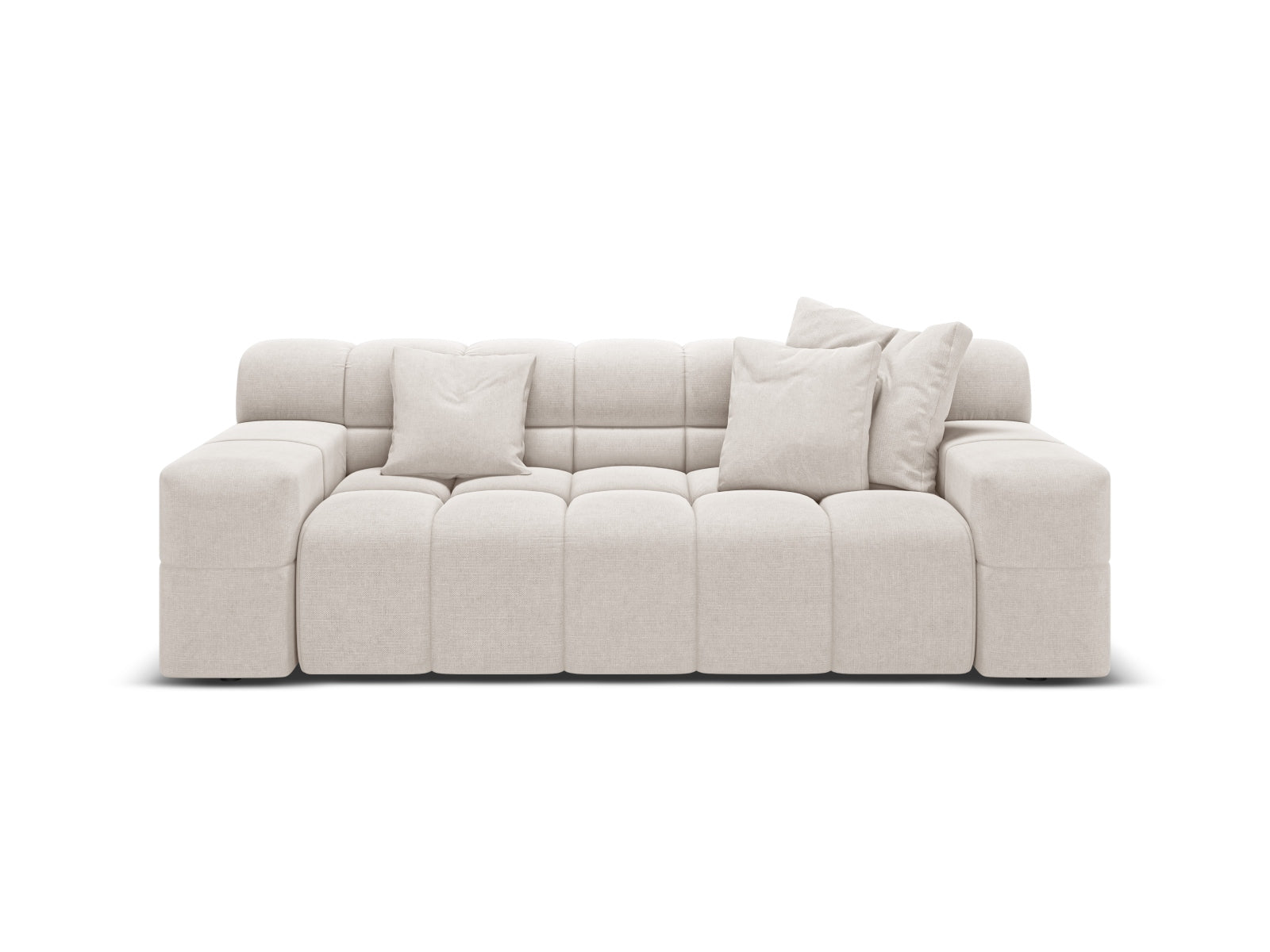 Sofa 2-osobowa AGAVE jasnobeżowy szenil