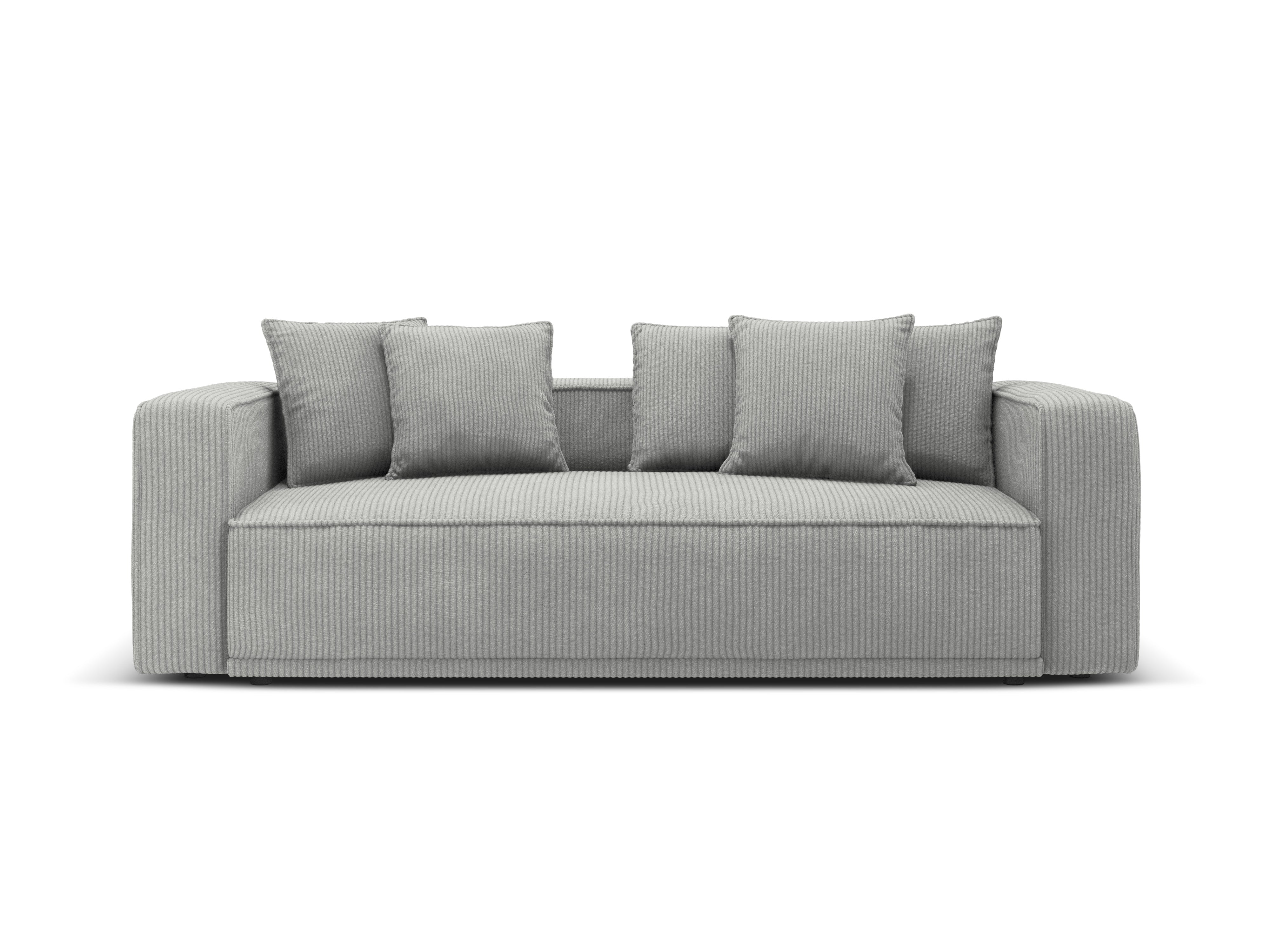 Sofa z funkcją spania RIBES szary sztruks