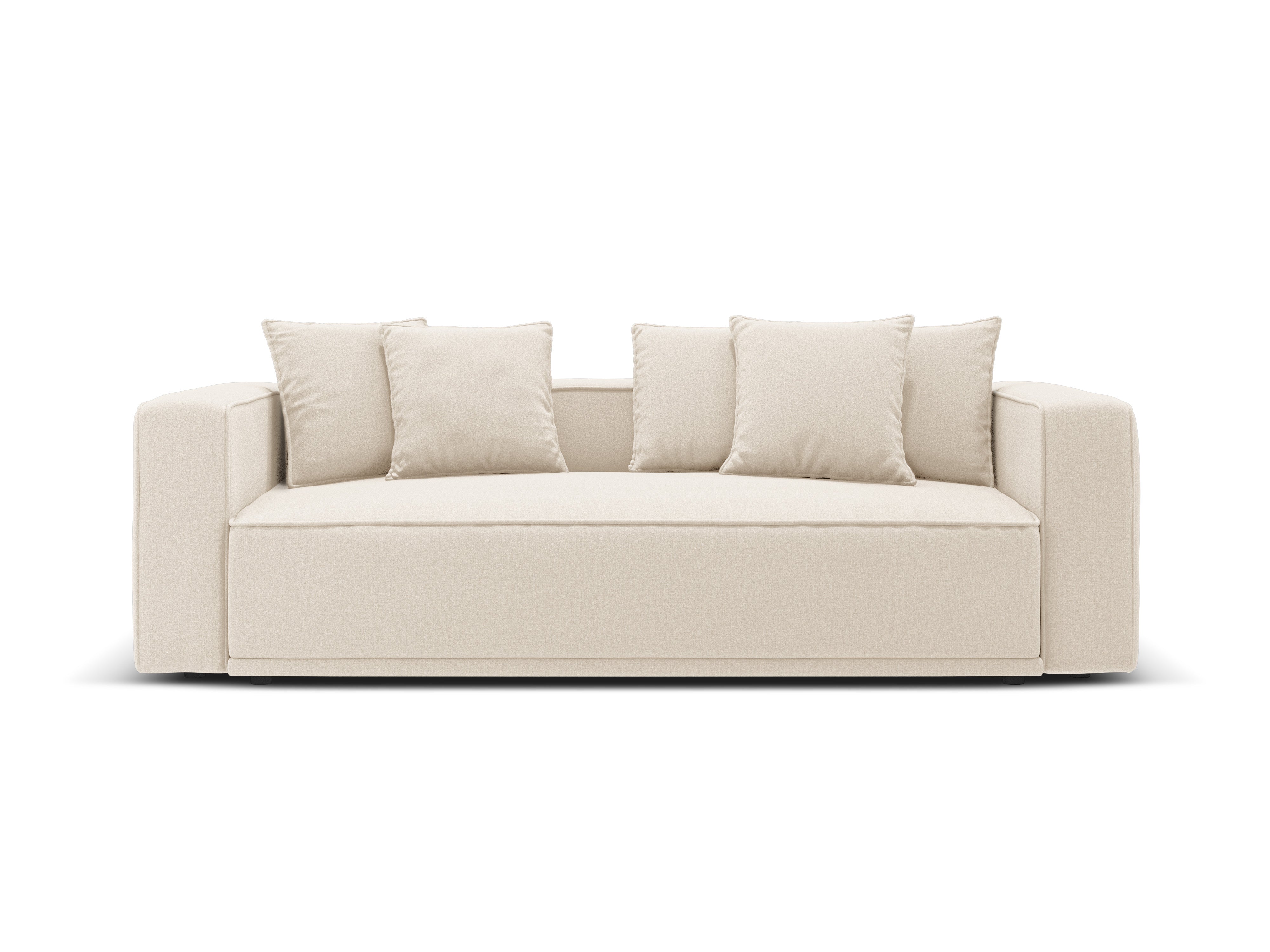 Sofa z funkcją spania RIBES jasnobeżowy szenil