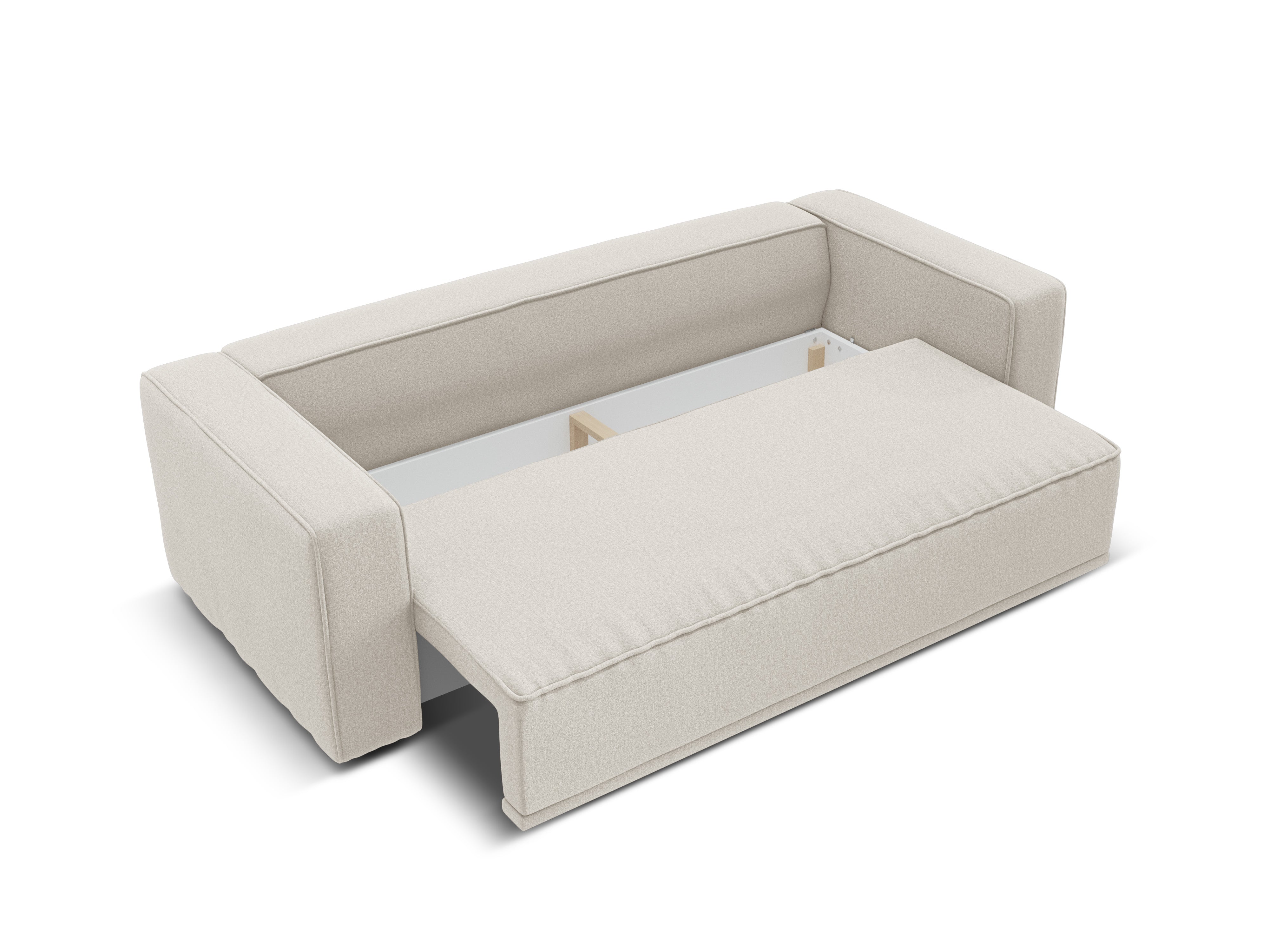Sofa z funkcją spania RIBES beżowy szenil