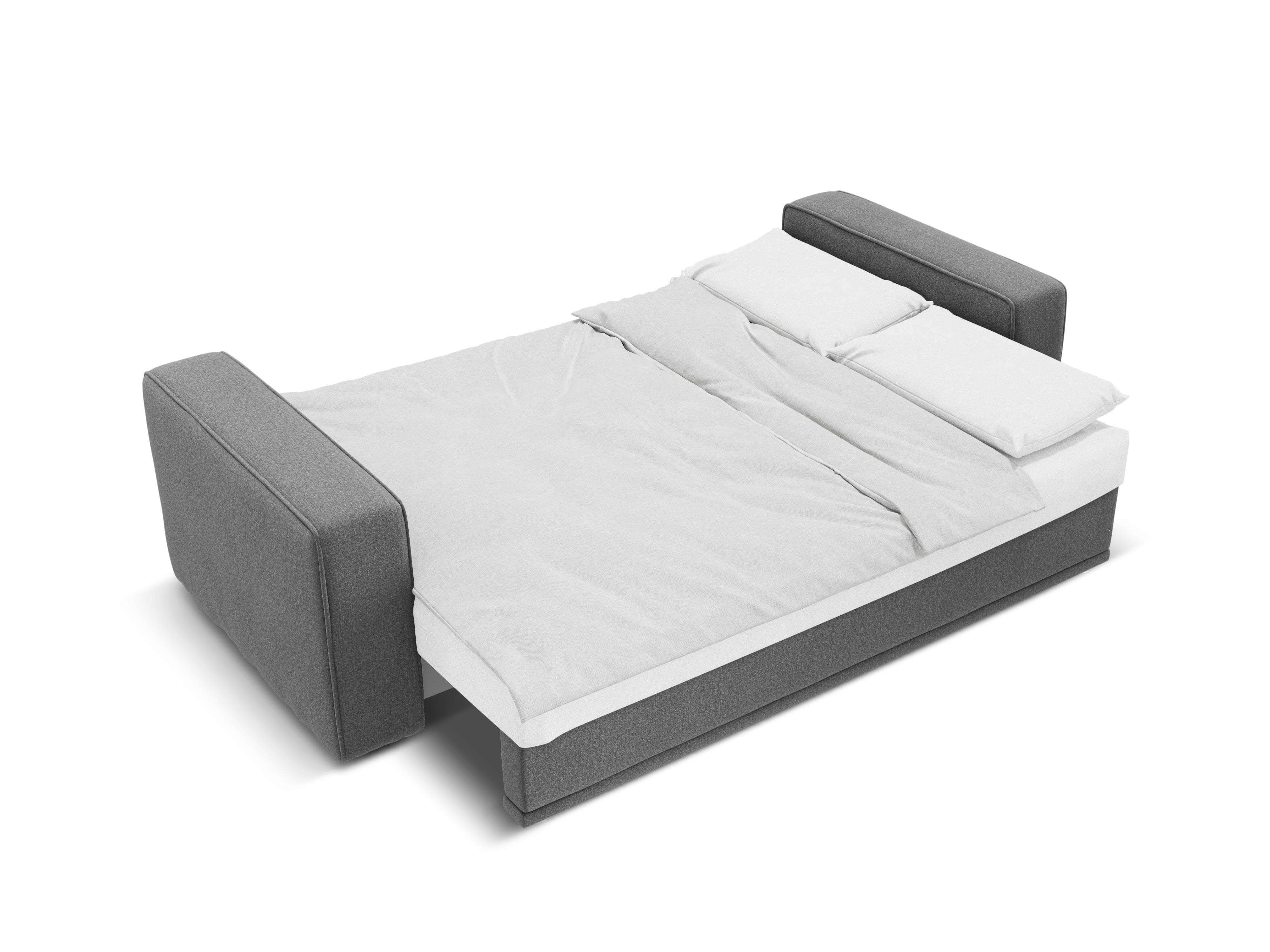 Sofa z funkcją spania RIBES szary szenil