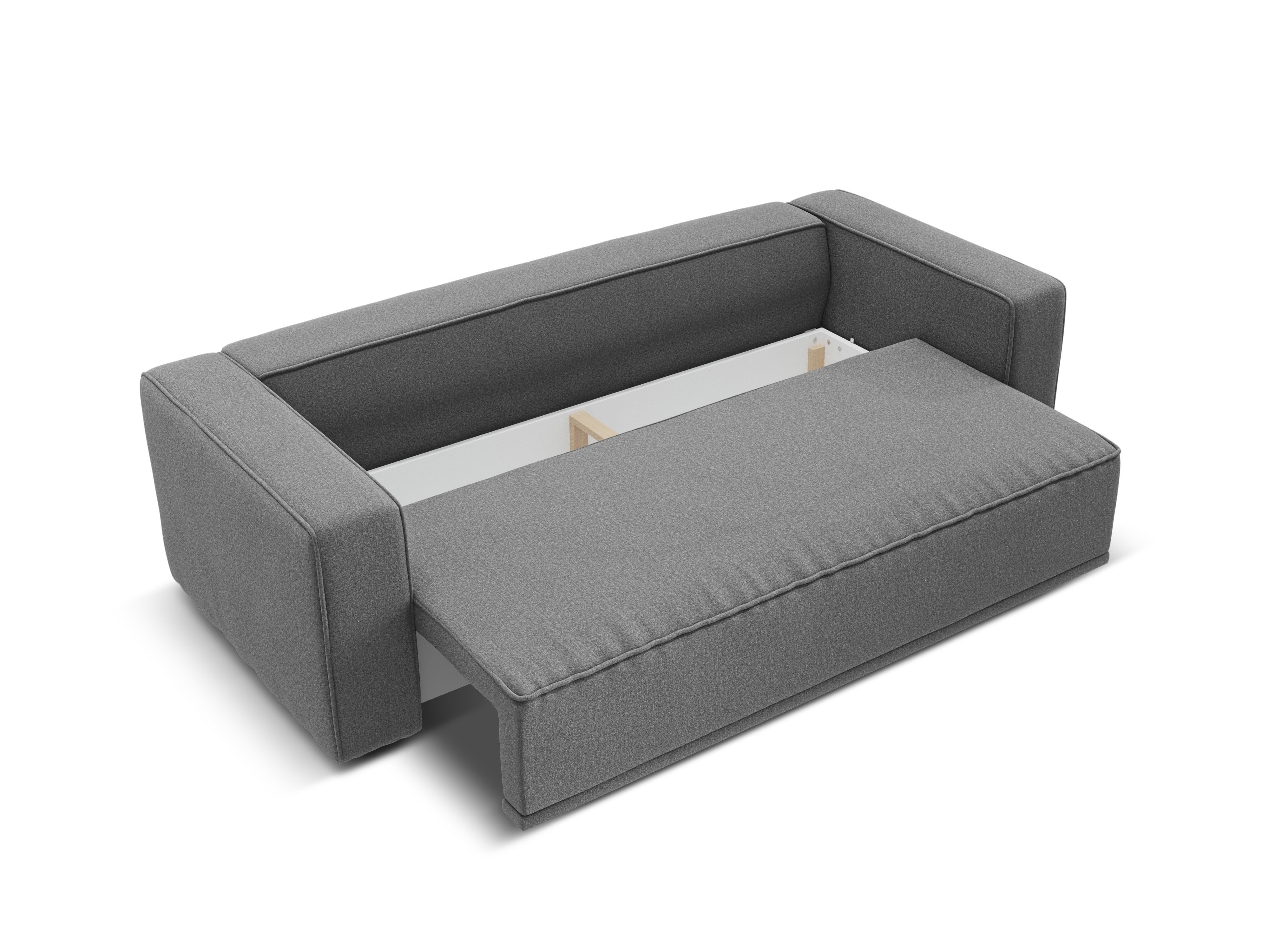 Sofa z funkcją spania RIBES szary szenil