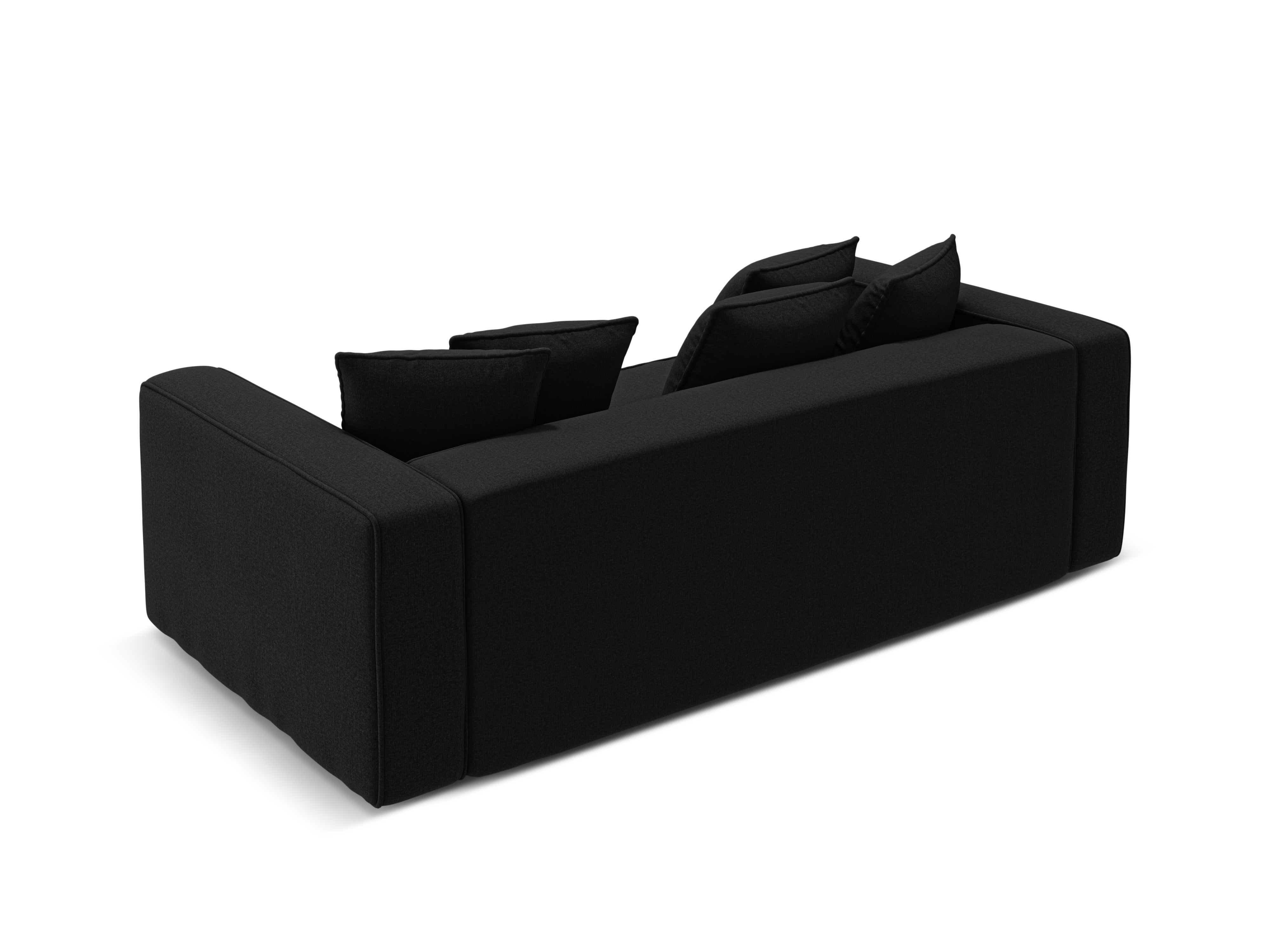 Sofa z funkcją spania RIBES czarny szenil
