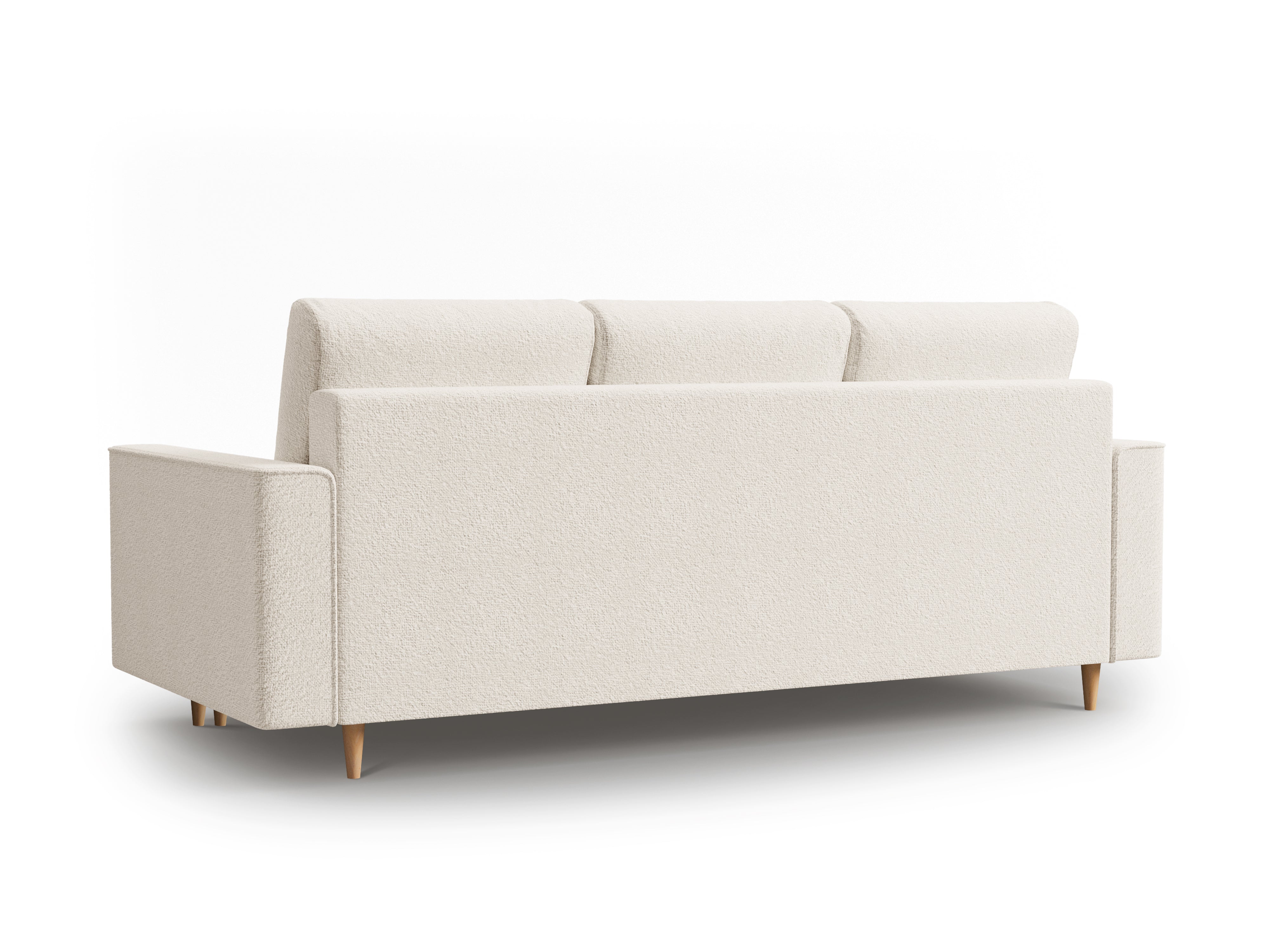 Sofa w tkaninie boucle z funkcją spania CARTADERA beżowy Mazzini Sofas    Eye on Design