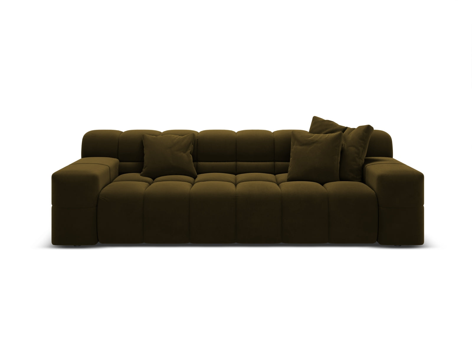 Sofa aksamitna 3-osobowa AGAVE zielony