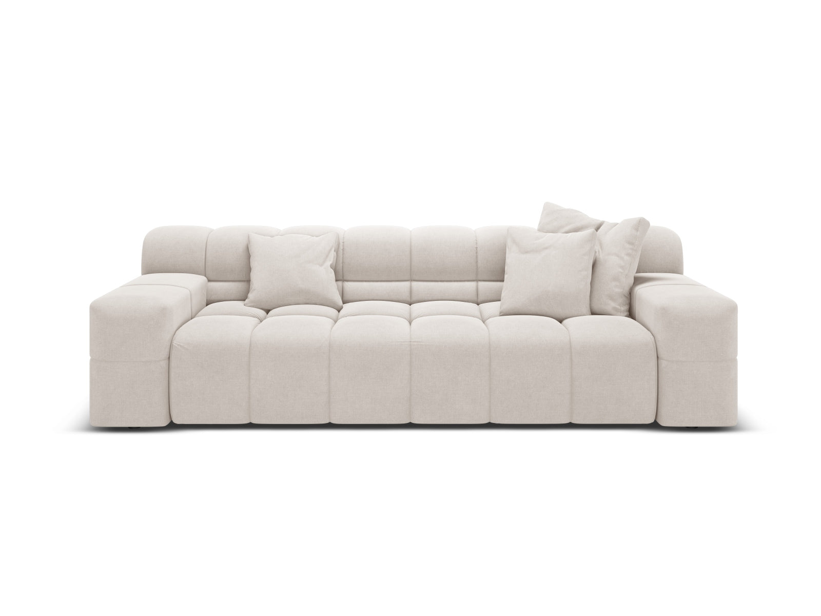Sofa 3-osobowa AGAVE jasnobeżowy szenil