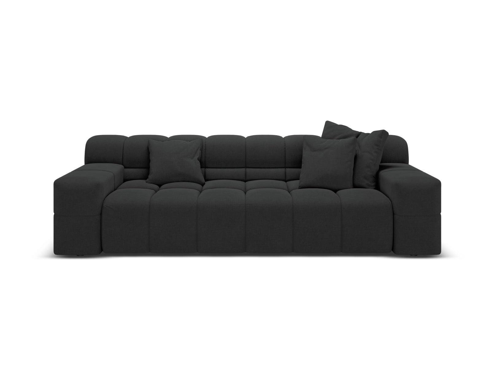 Sofa 3-osobowa AGAVE antracytowy szenil