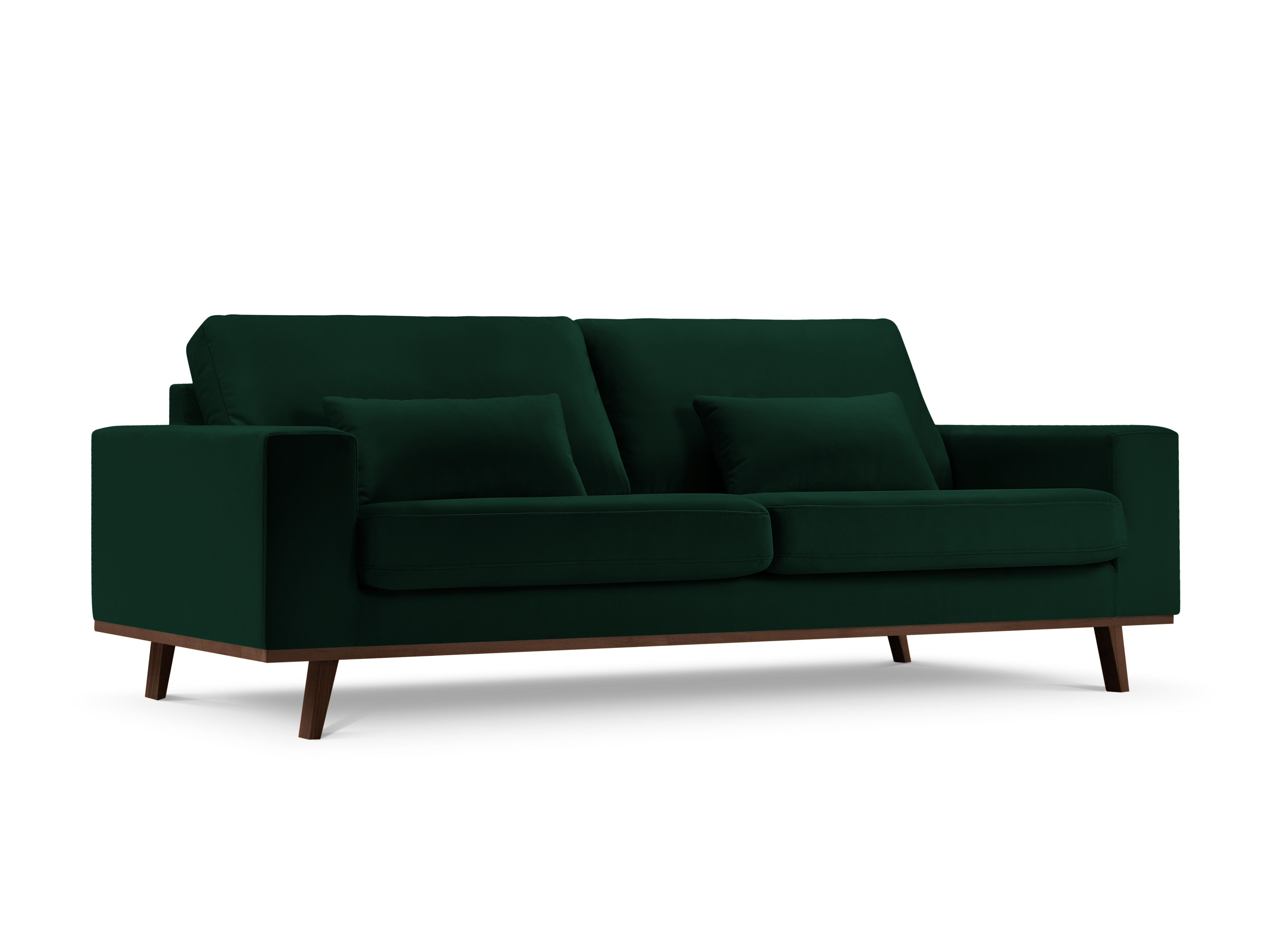 Sofa aksamitna 3-osobowa HEBE butelkowa zieleń Mazzini Sofas    Eye on Design