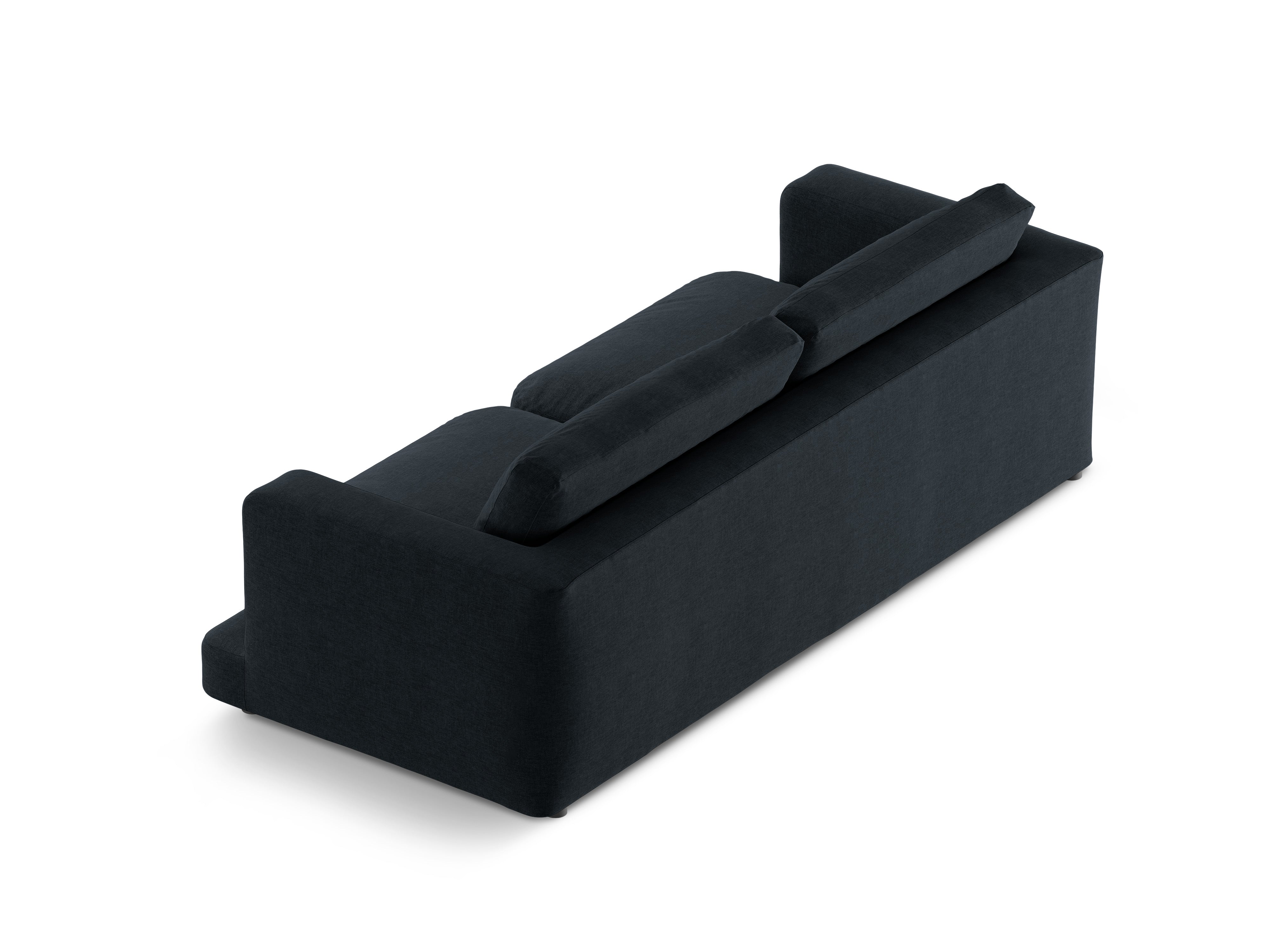 Sofa 4-osobowa DAPHNE czarny szenil