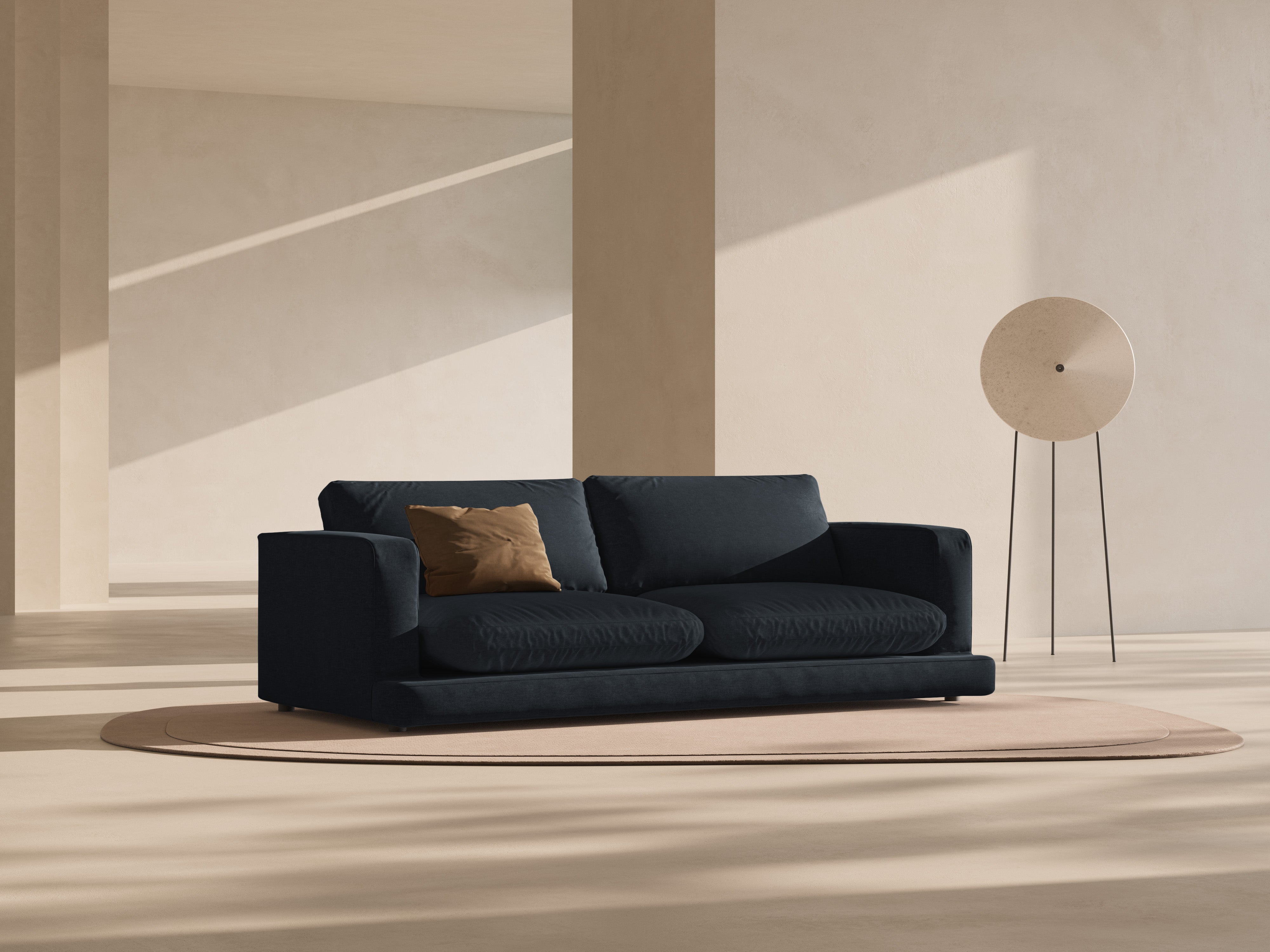 Sofa 4-osobowa DAPHNE czarny szenil