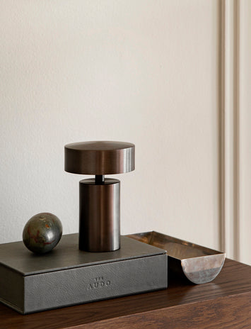 Portable Lamp COLUMN brown aluminum
