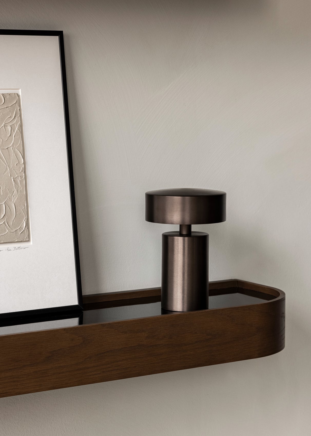 Portable Lamp COLUMN brown aluminum