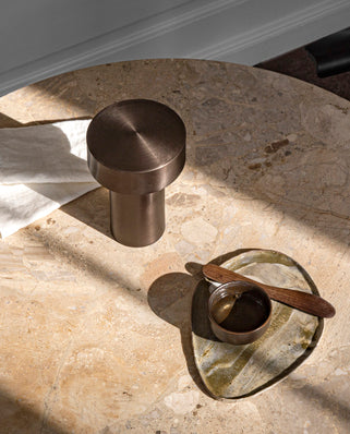 Portable Lamp COLUMN brown aluminum
