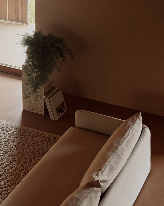 Sofa 3-sitzig OFFSET creme