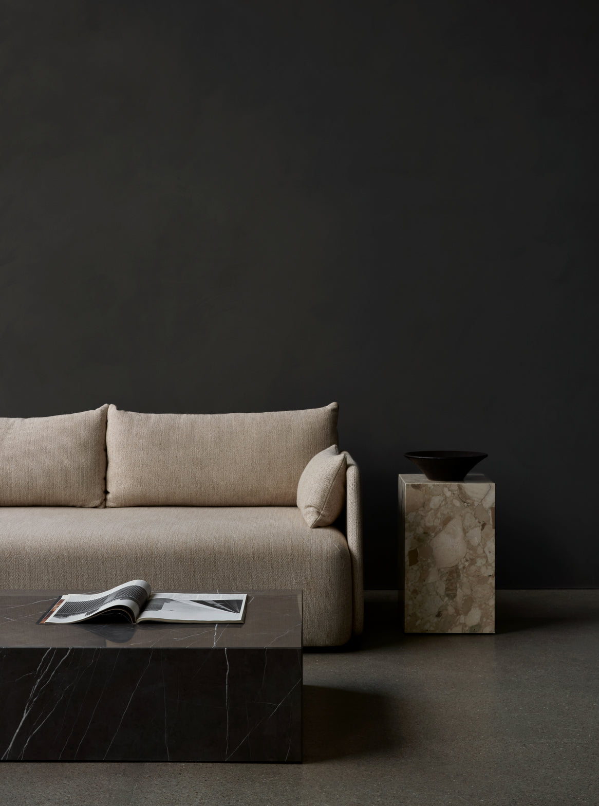 Sofa 3-sitzig OFFSET creme