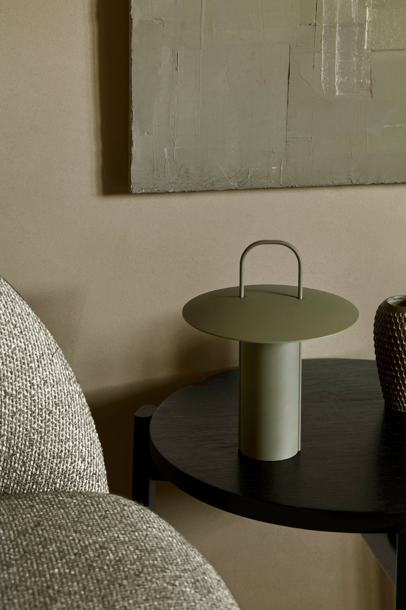 Portable lamp RAY olive