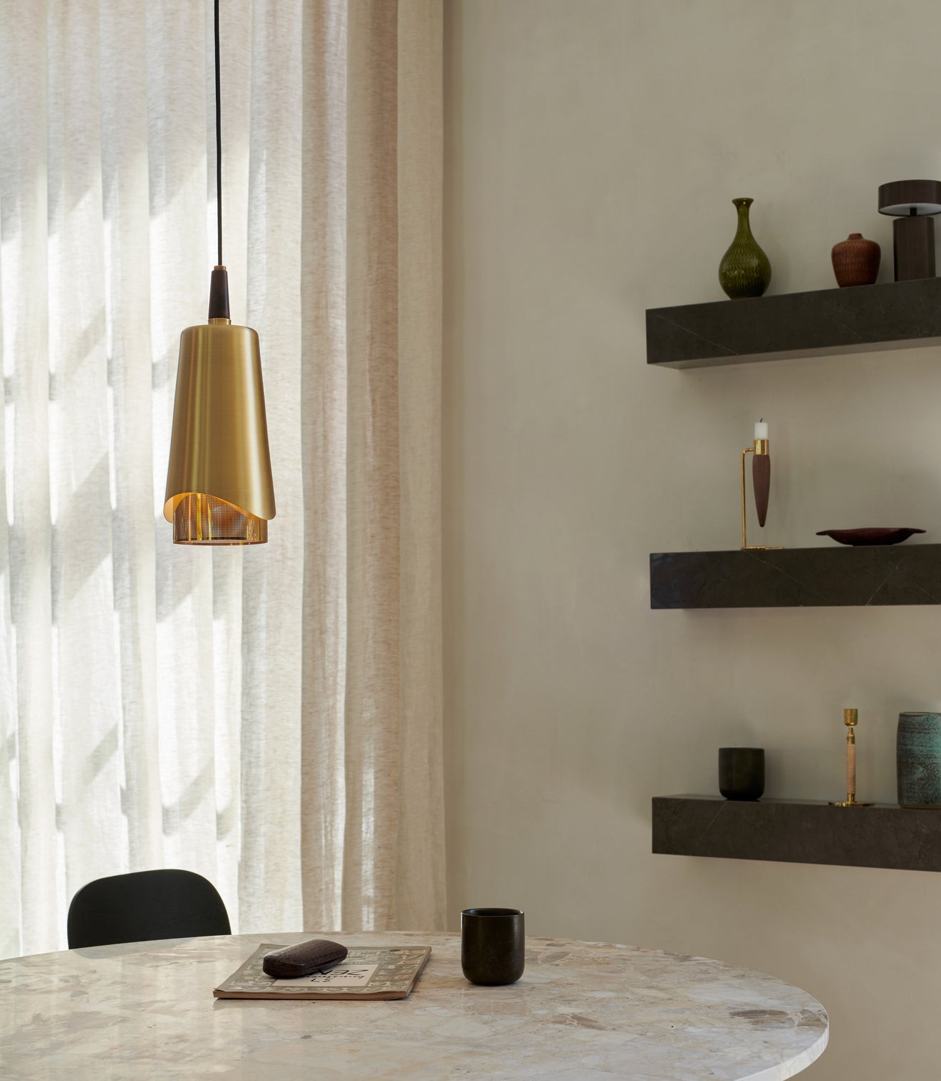 Lampa wisząca UMANOFF mosiądz