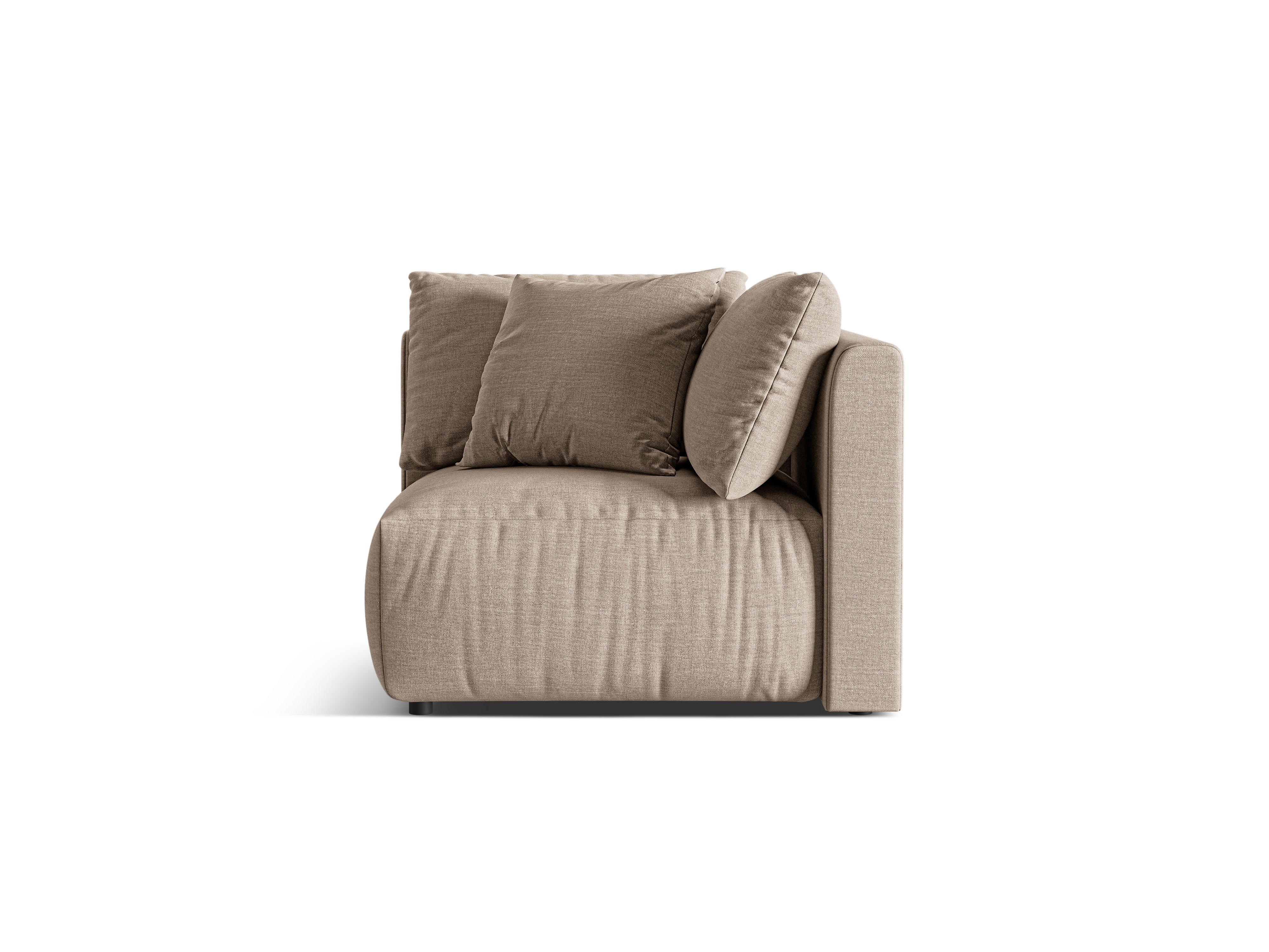 Sofa modułowa CHRIS - element narożny piaskowy szenil