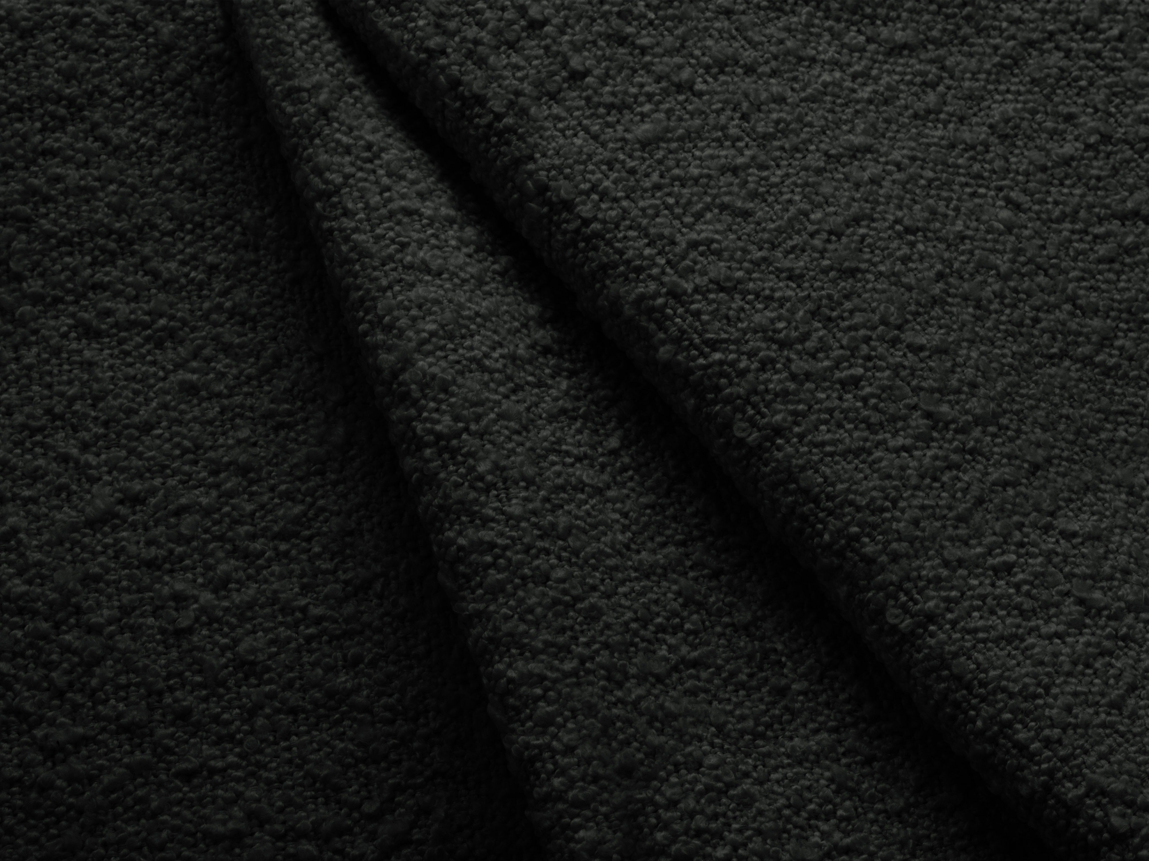 Sofa modułowa MILEY - moduł prawostronny czarny boucle