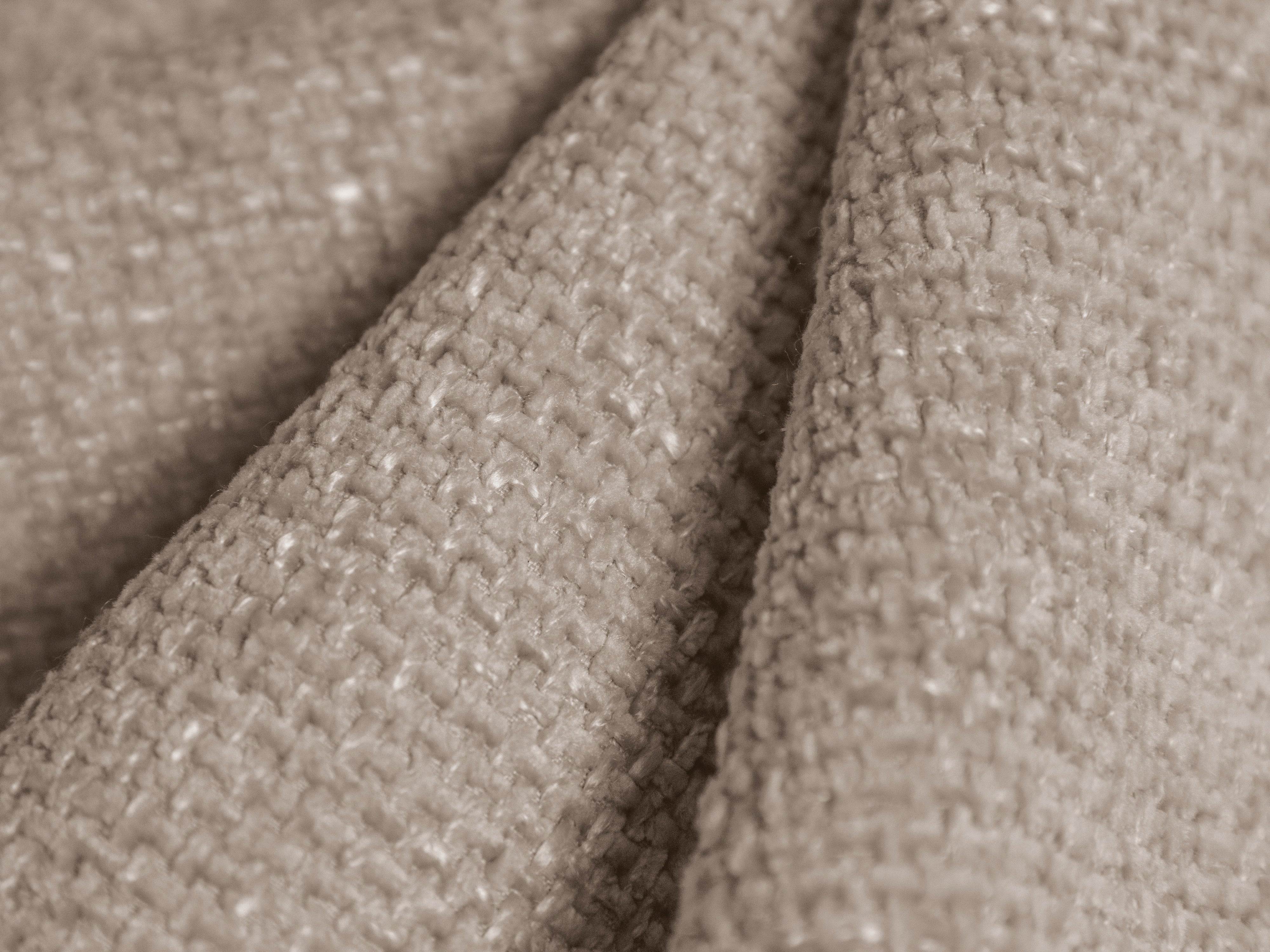 Modulsofa MILEY - rechte Modulkombination in seidigem beige Chenille