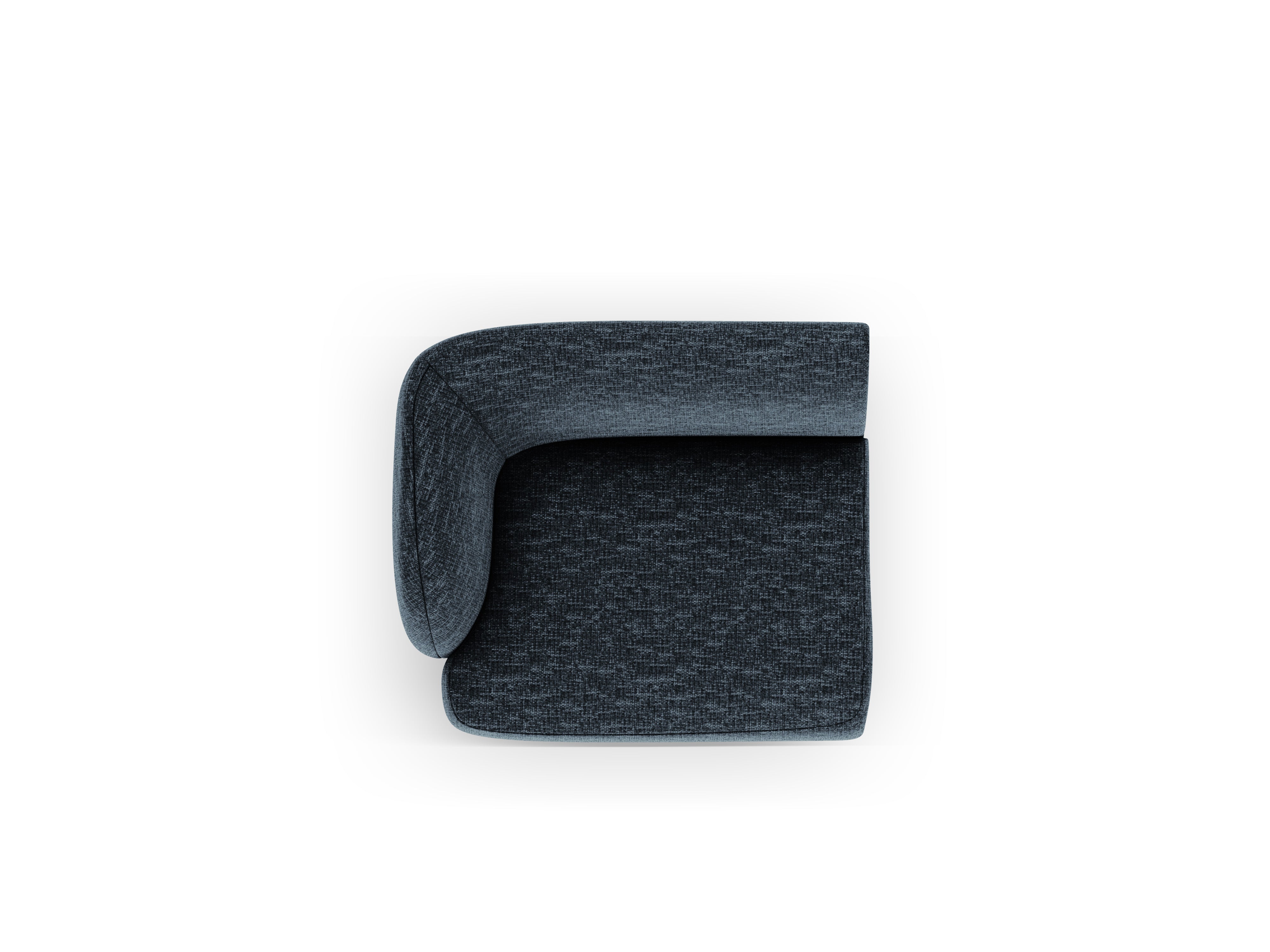 MILEY Modular Sofa - Left Module in Royal Blue Silky Chenille