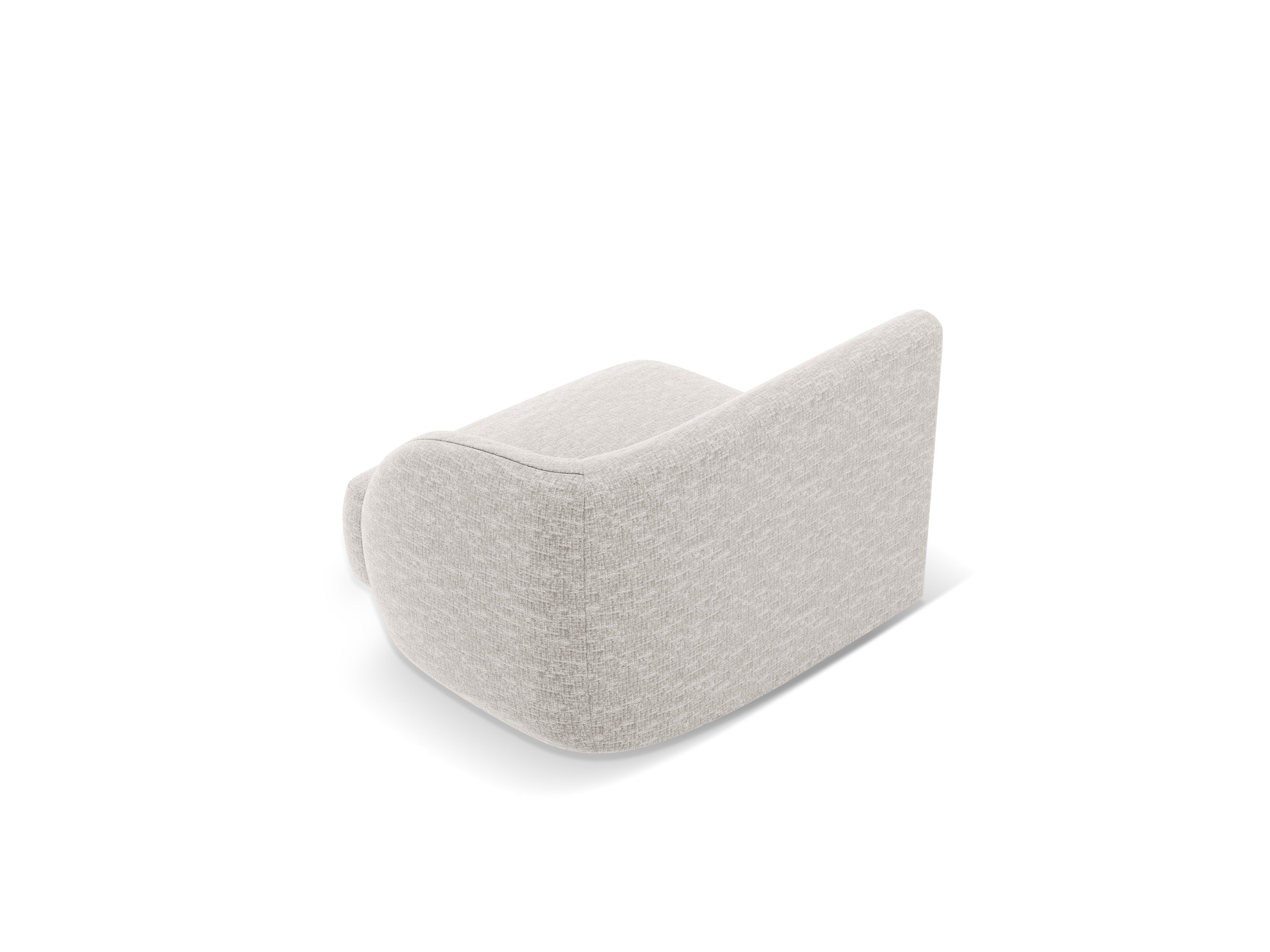 MILEY Modular Sofa - Right Module Light Gray Silky Chenille