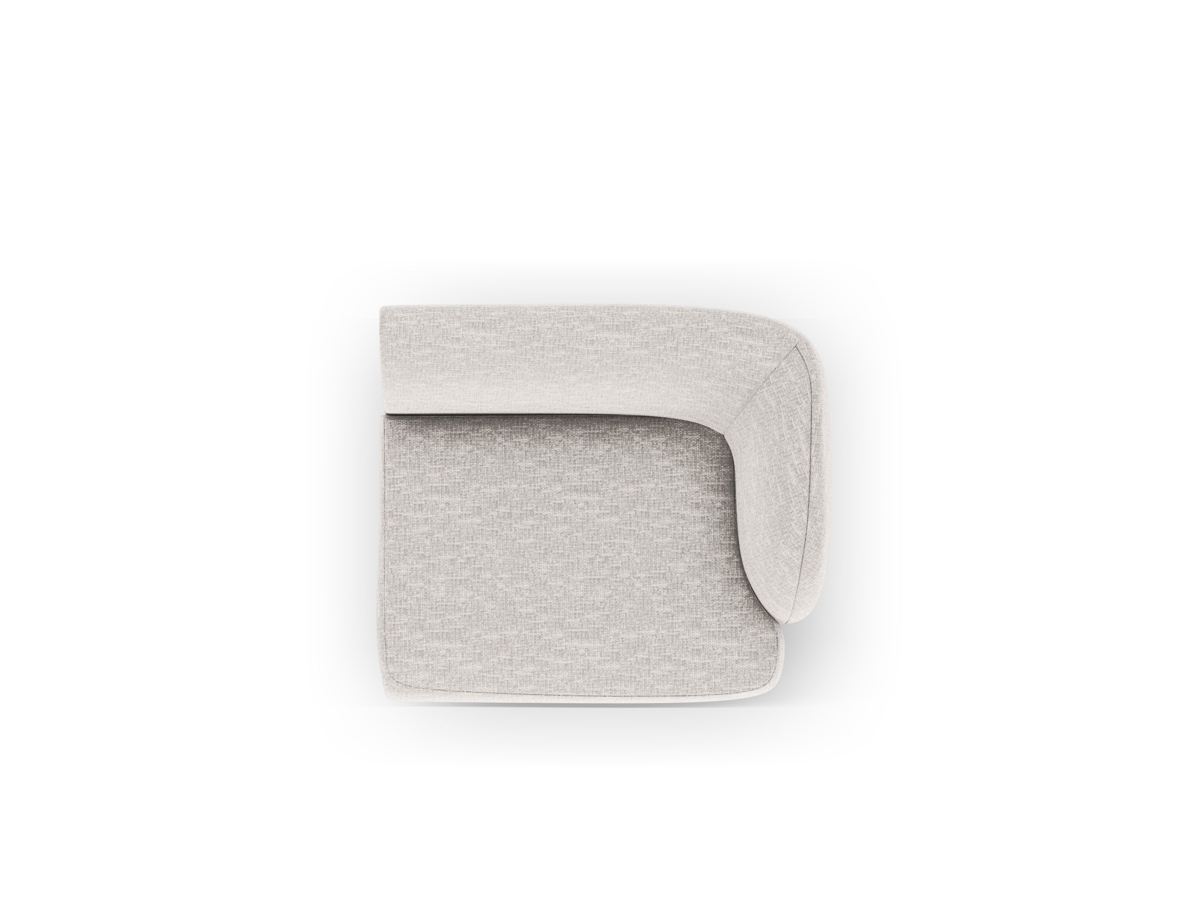Modular sofa - right module MILEY gray chenille