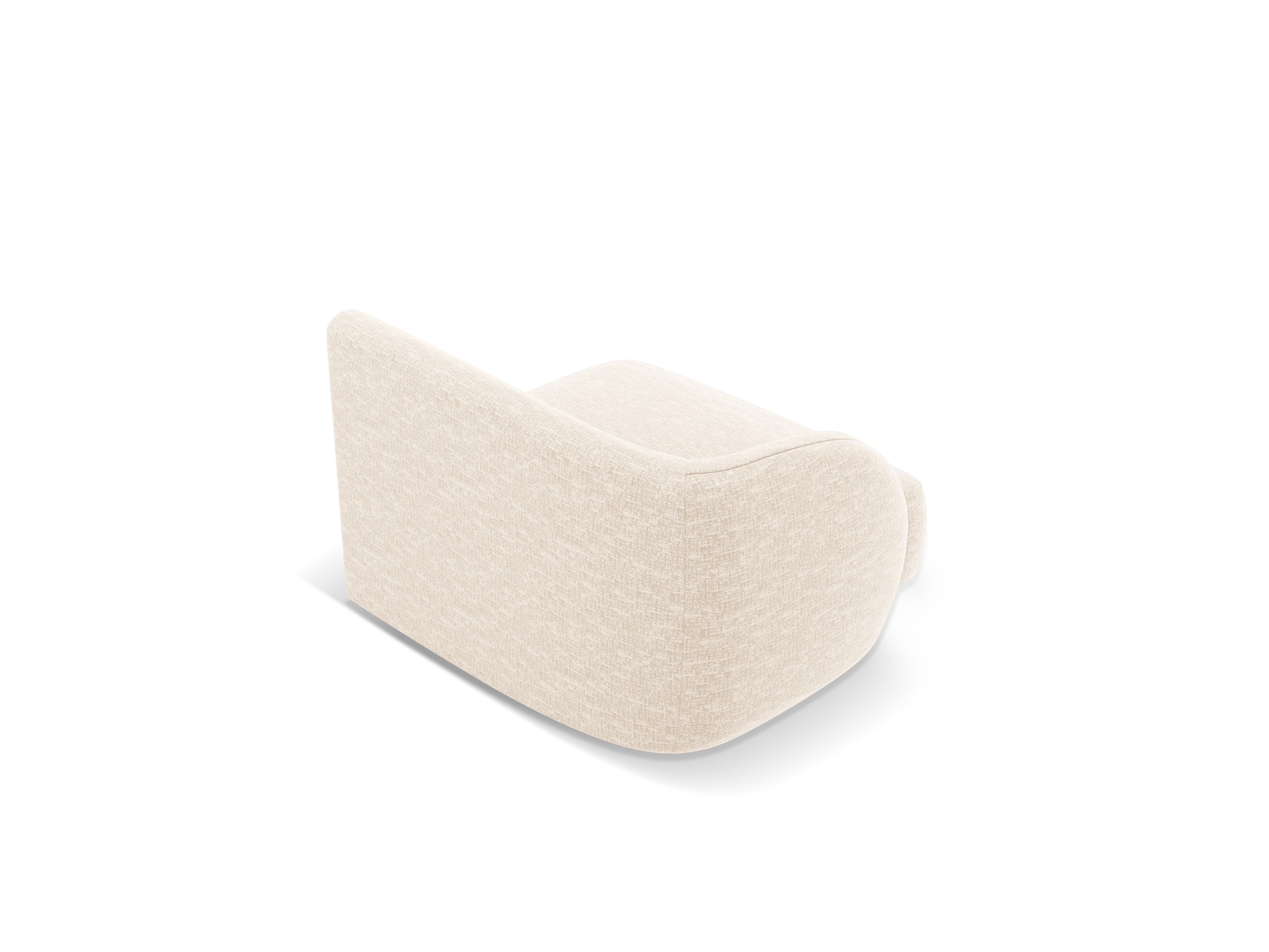 Sofa modułowa - moduł lewostronny MILEY kość słoniowa szenil