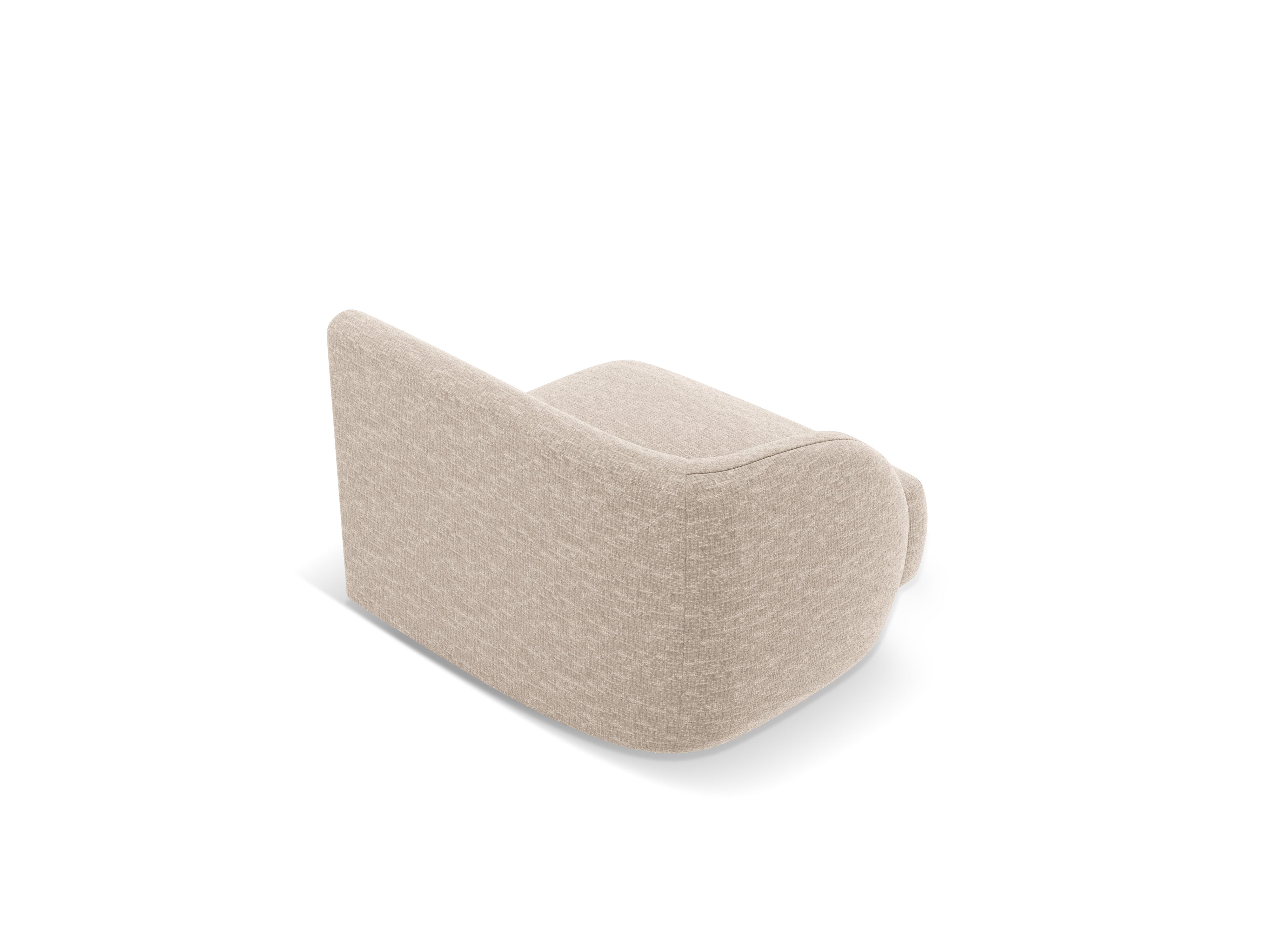 Modular sofa - left module MILEY beige chenille