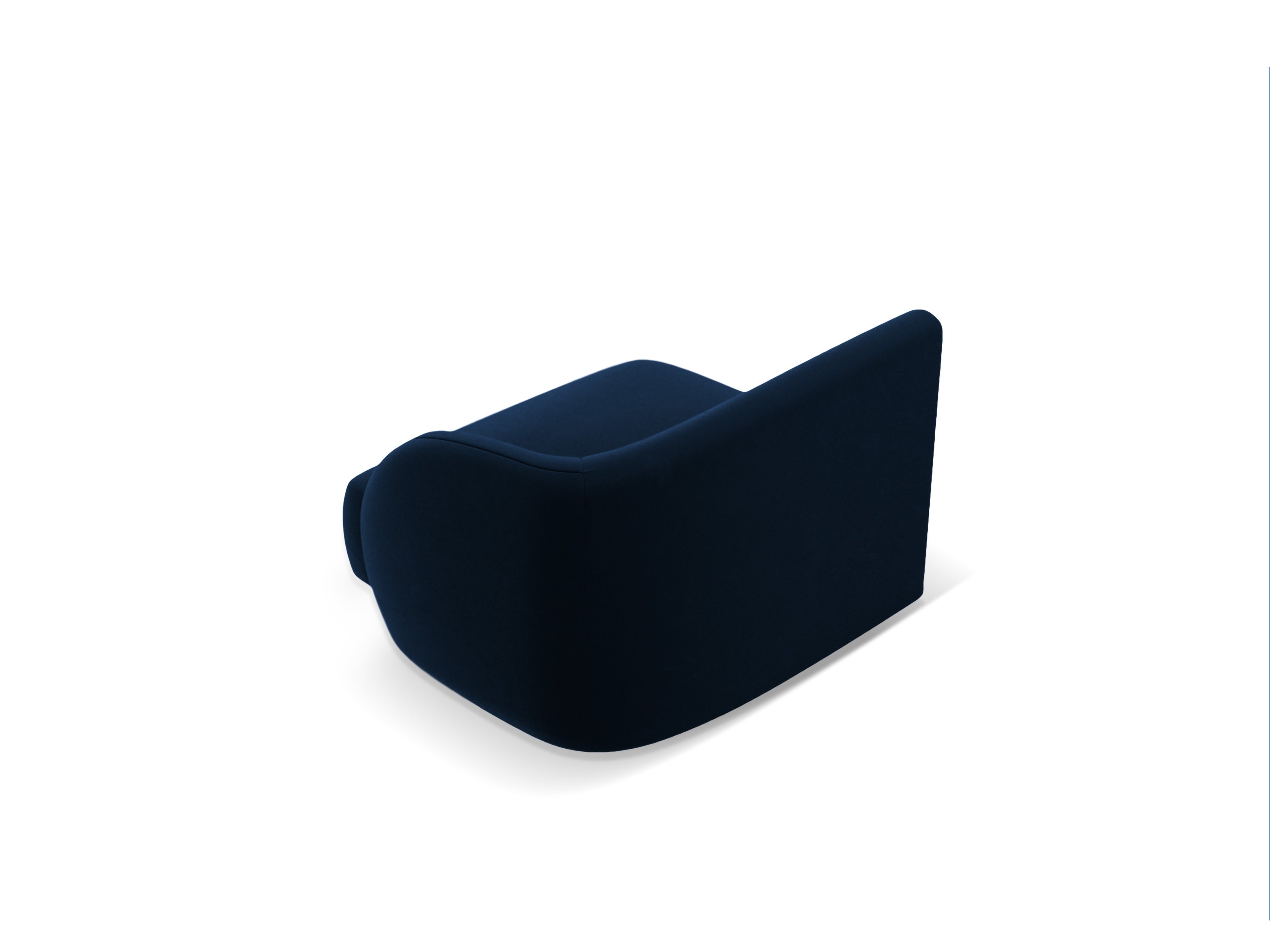 Sofa modułowa aksamitna MILEY - moduł prawostronny granat królewski