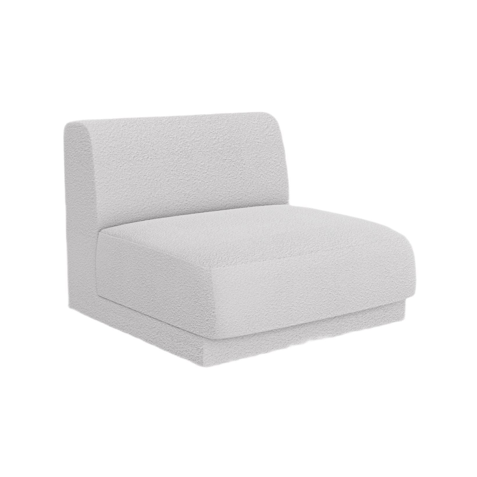 Fotel / moduł  MILEY jasnoszary boucle