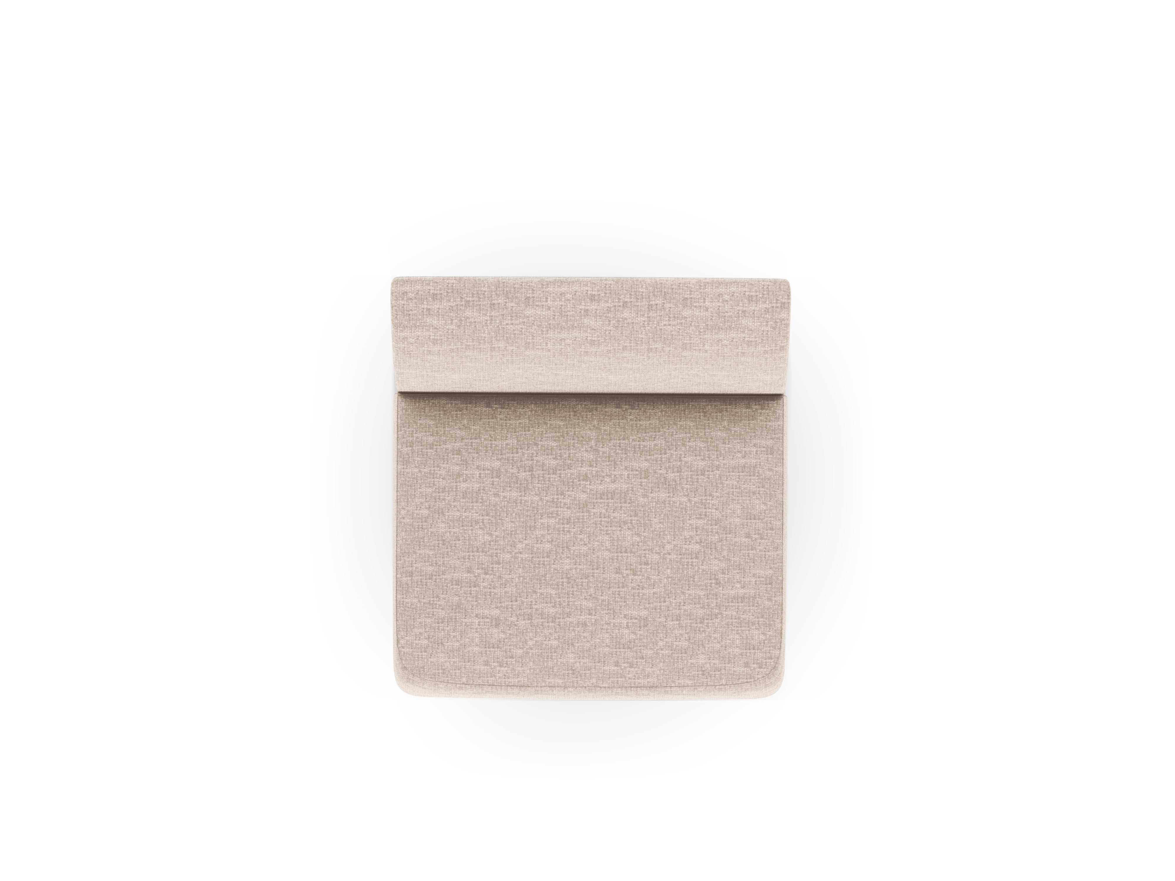 Armchair / module MILEY beige silky chenille
