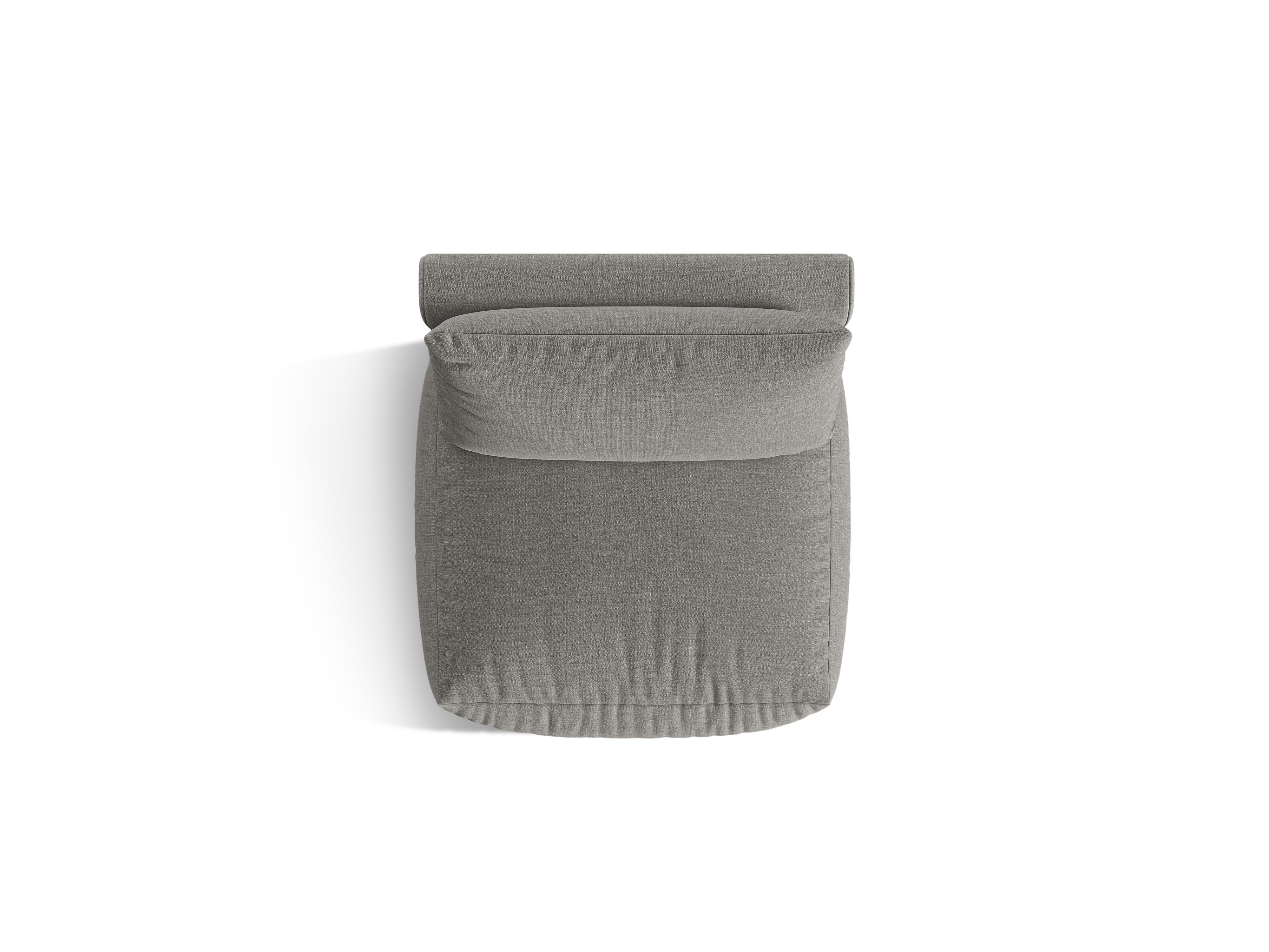 Sofa modułowa CHRIS - element środkowy szary szenil