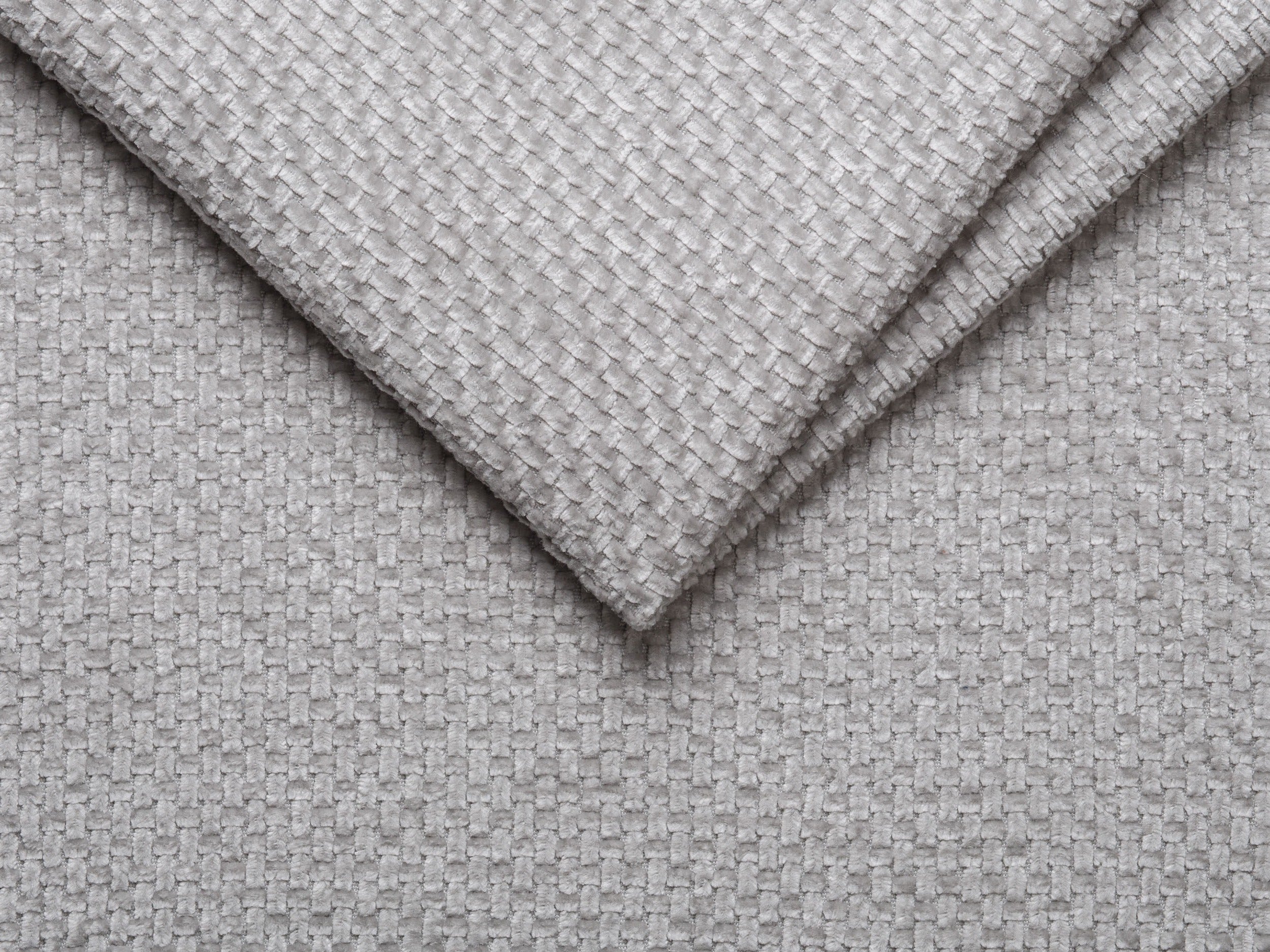 2-sitziger rechtsseitiger Sessel MILEY graues Chenille