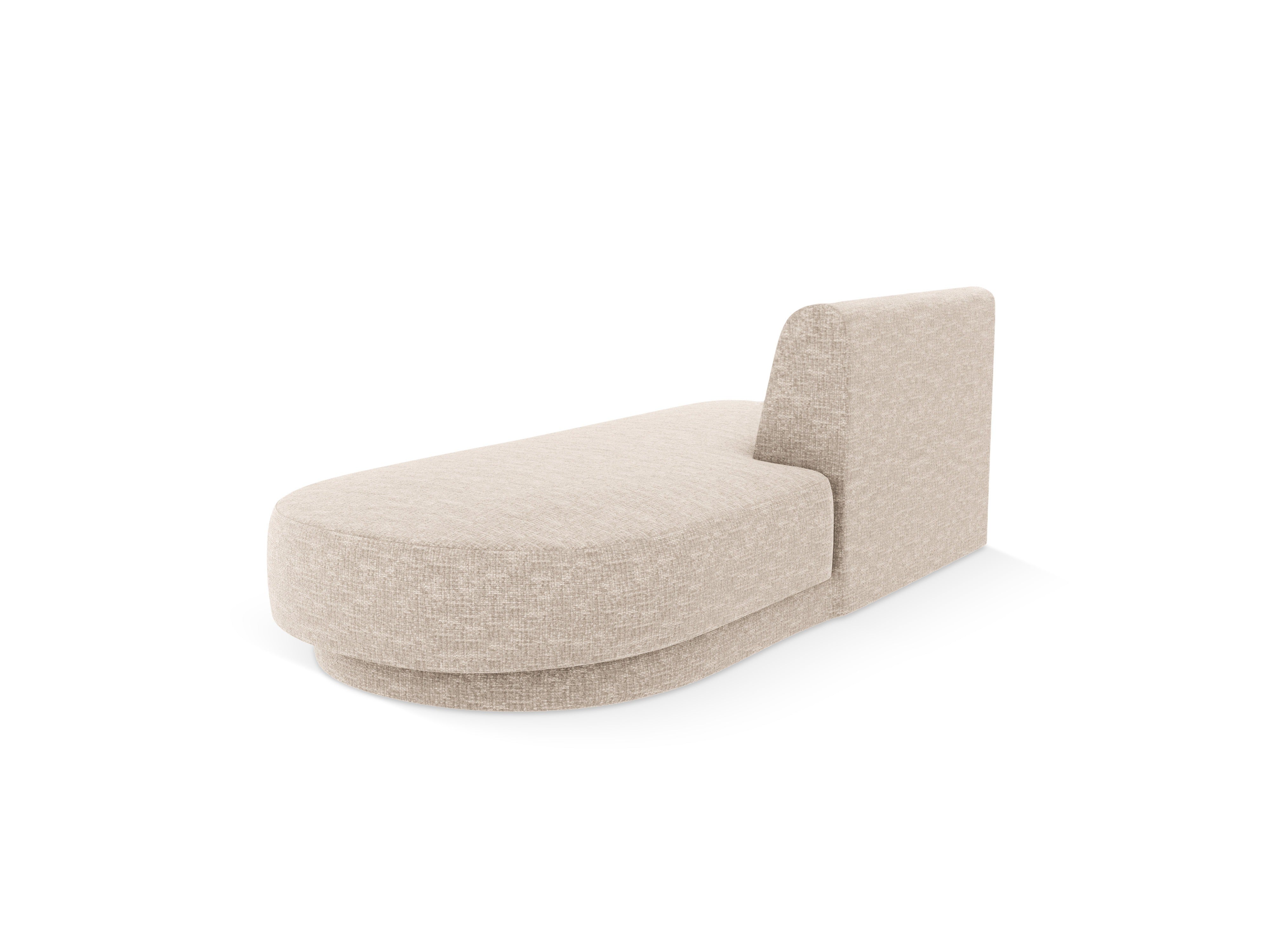 Szezlong 2-sitzig rechts MILEY beige Chenille