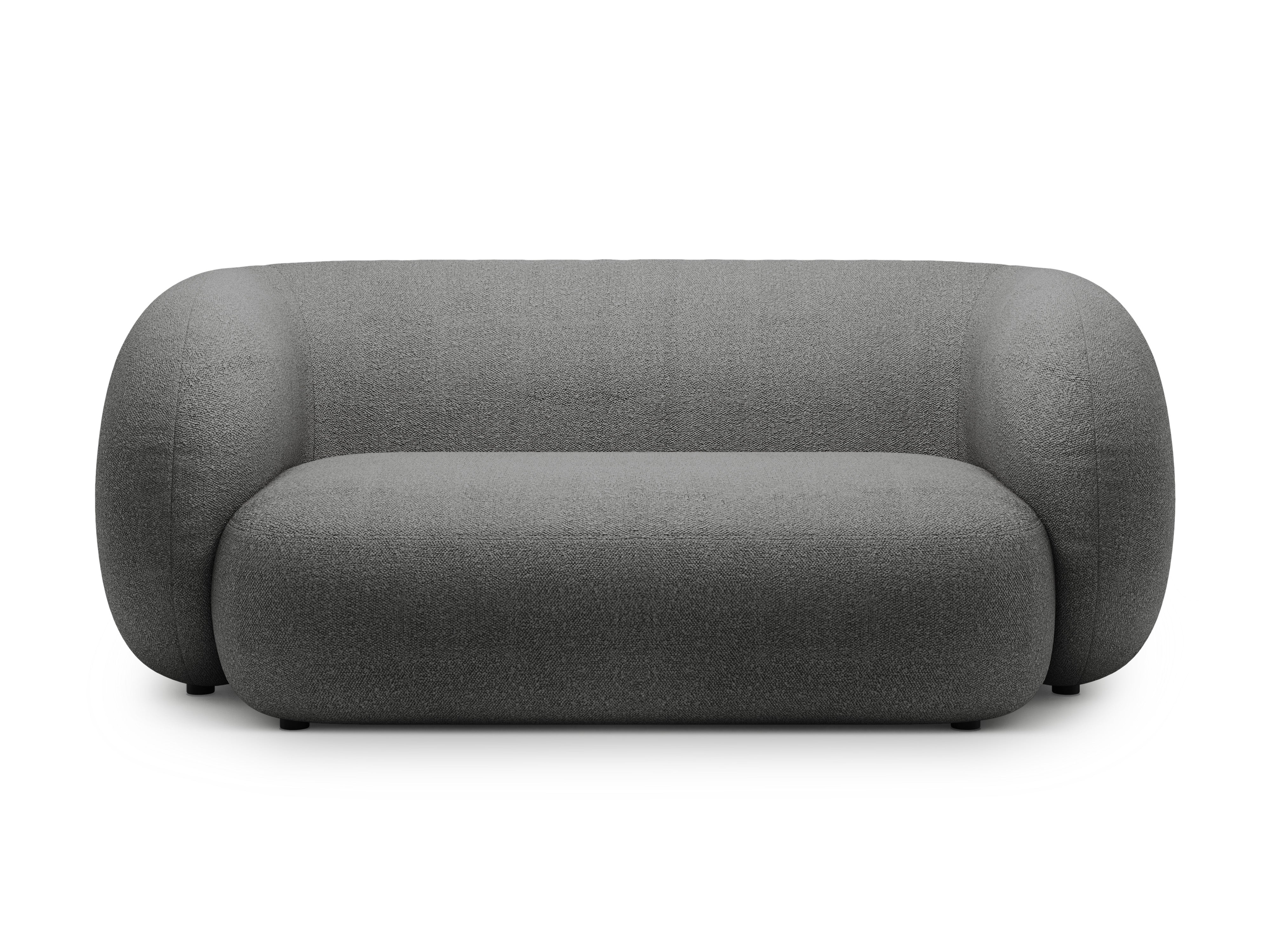 2-seater Sofa KATE dark gray boucle [Monika] [Amelia spr]