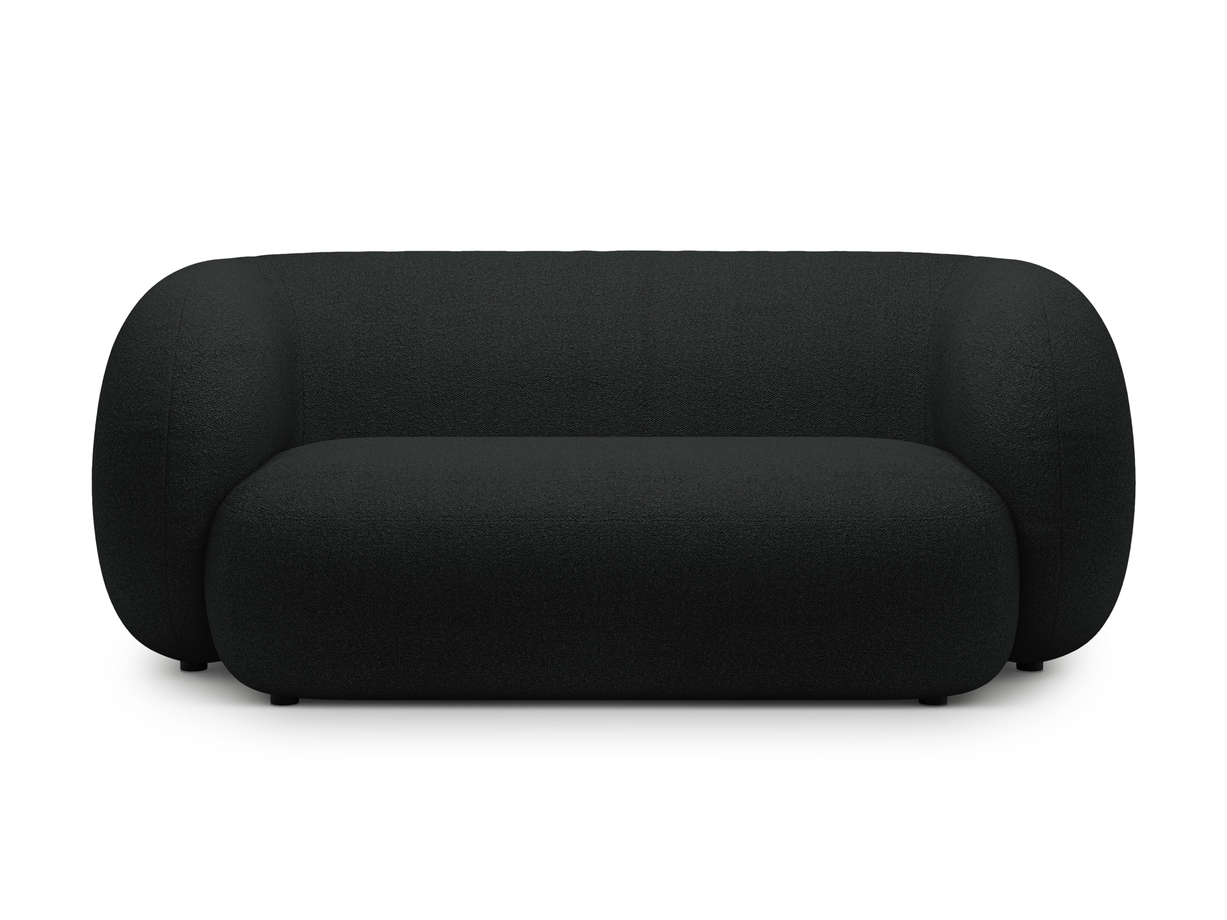 Sofa 2-osobowa KATE czarny boucle