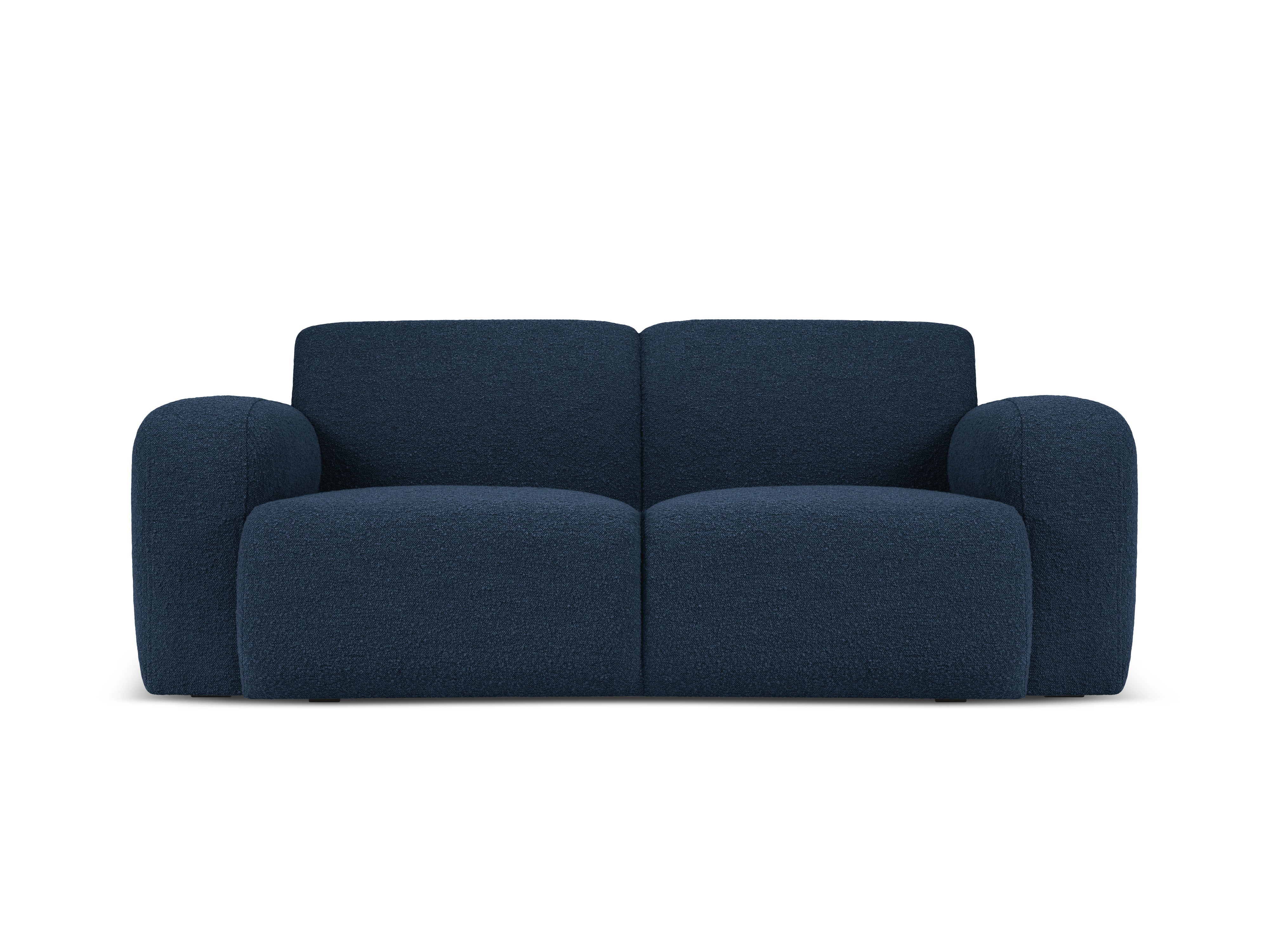 Sofa w tkaninie boucle 2-osobowa MOLINO granatowy Micadoni    Eye on Design