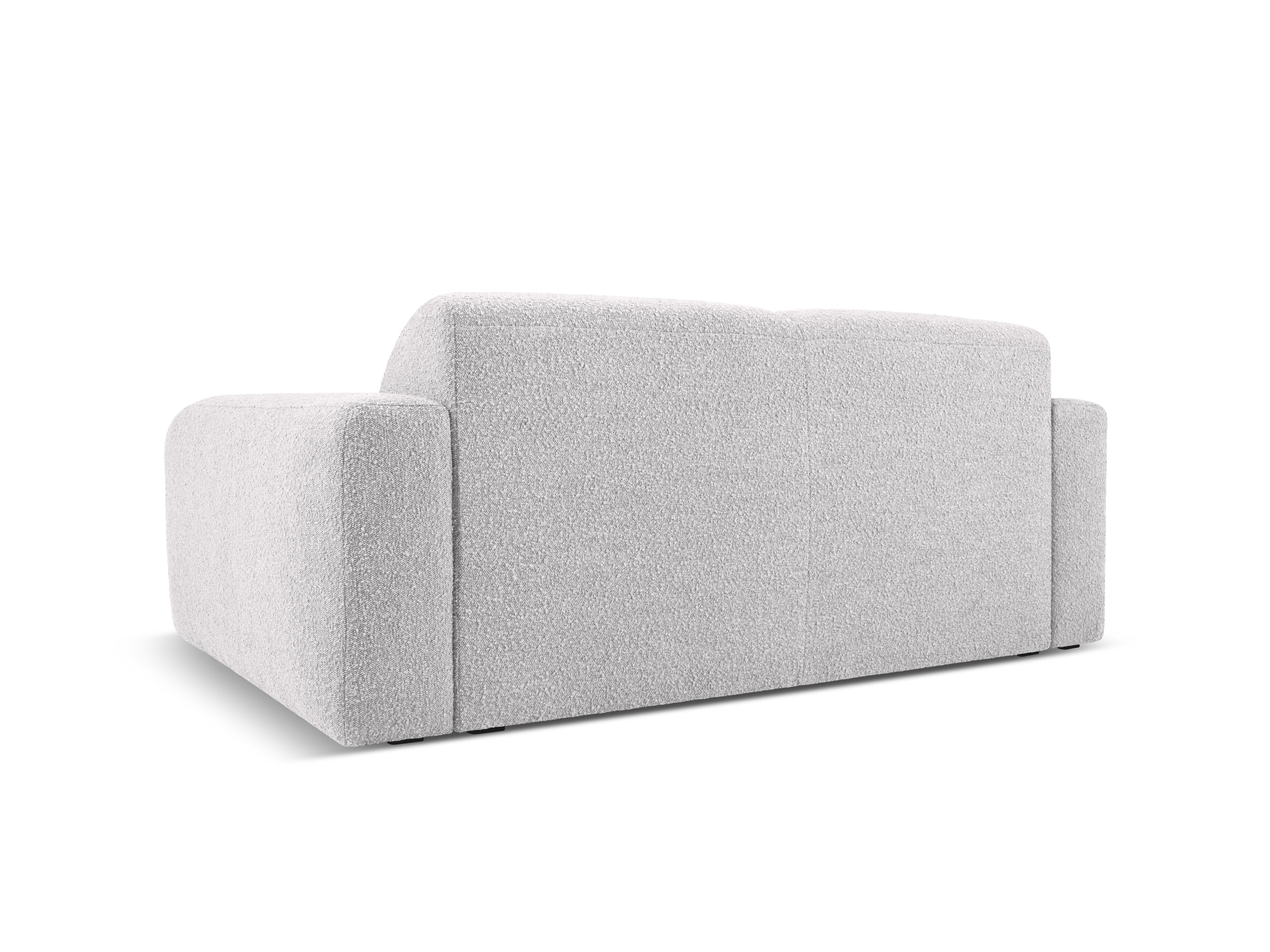 Sofa w tkaninie boucle 2-osobowa MOLINO jasnoszary Micadoni    Eye on Design