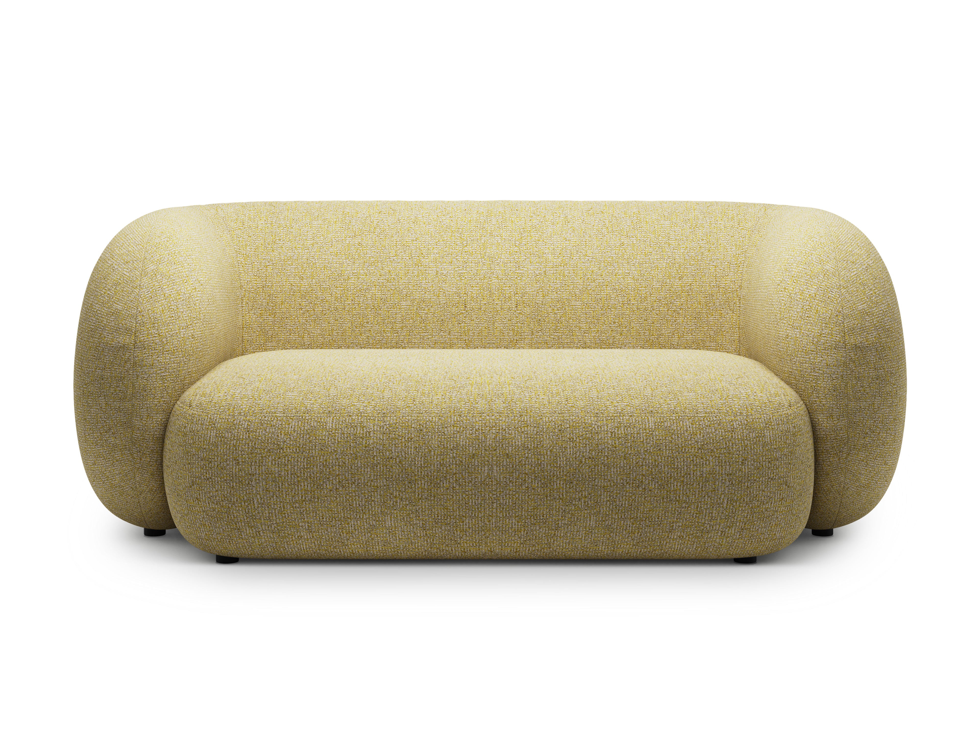 Sofa 2-osobowa KATE żółty melanż