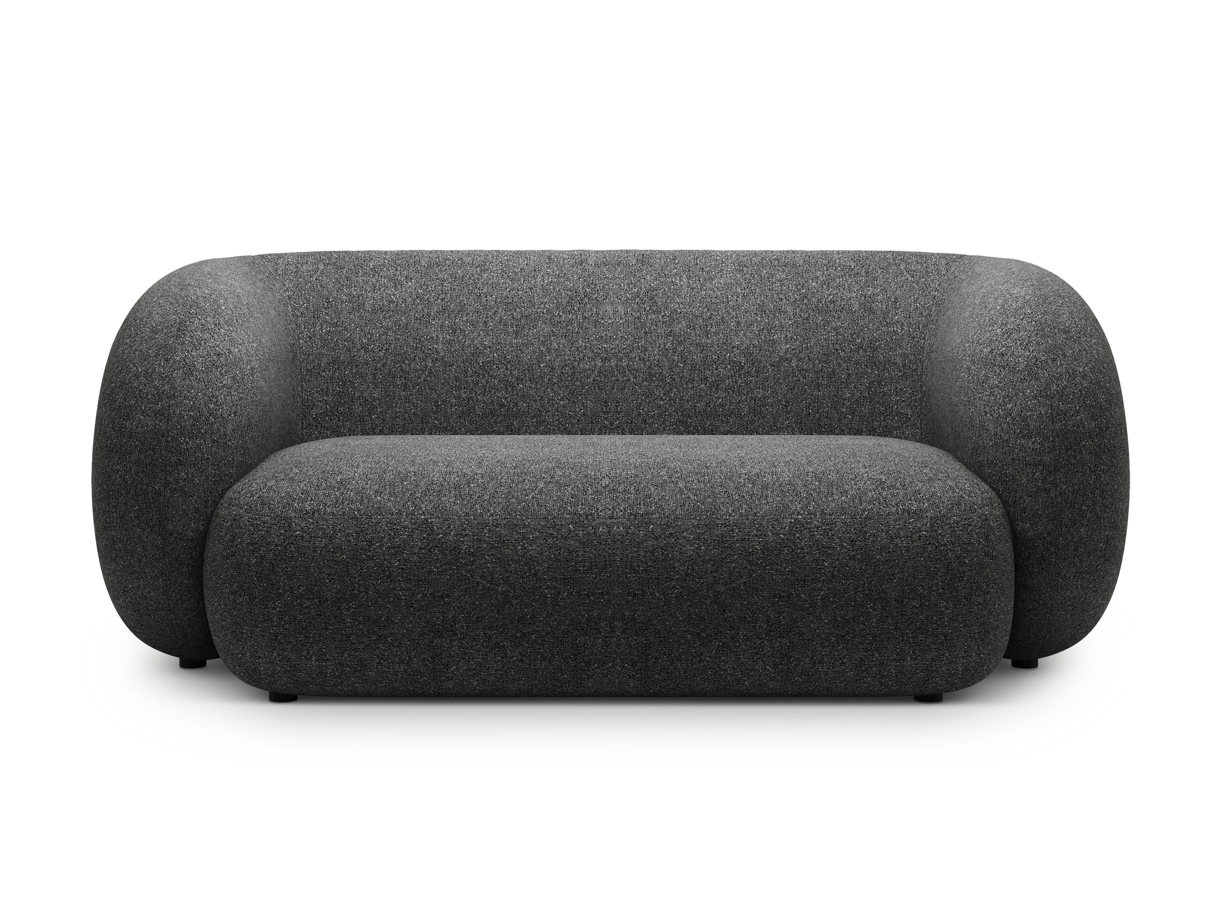 2-seater sofa KATE dark gray mélange [Monika] [Amelia spr]