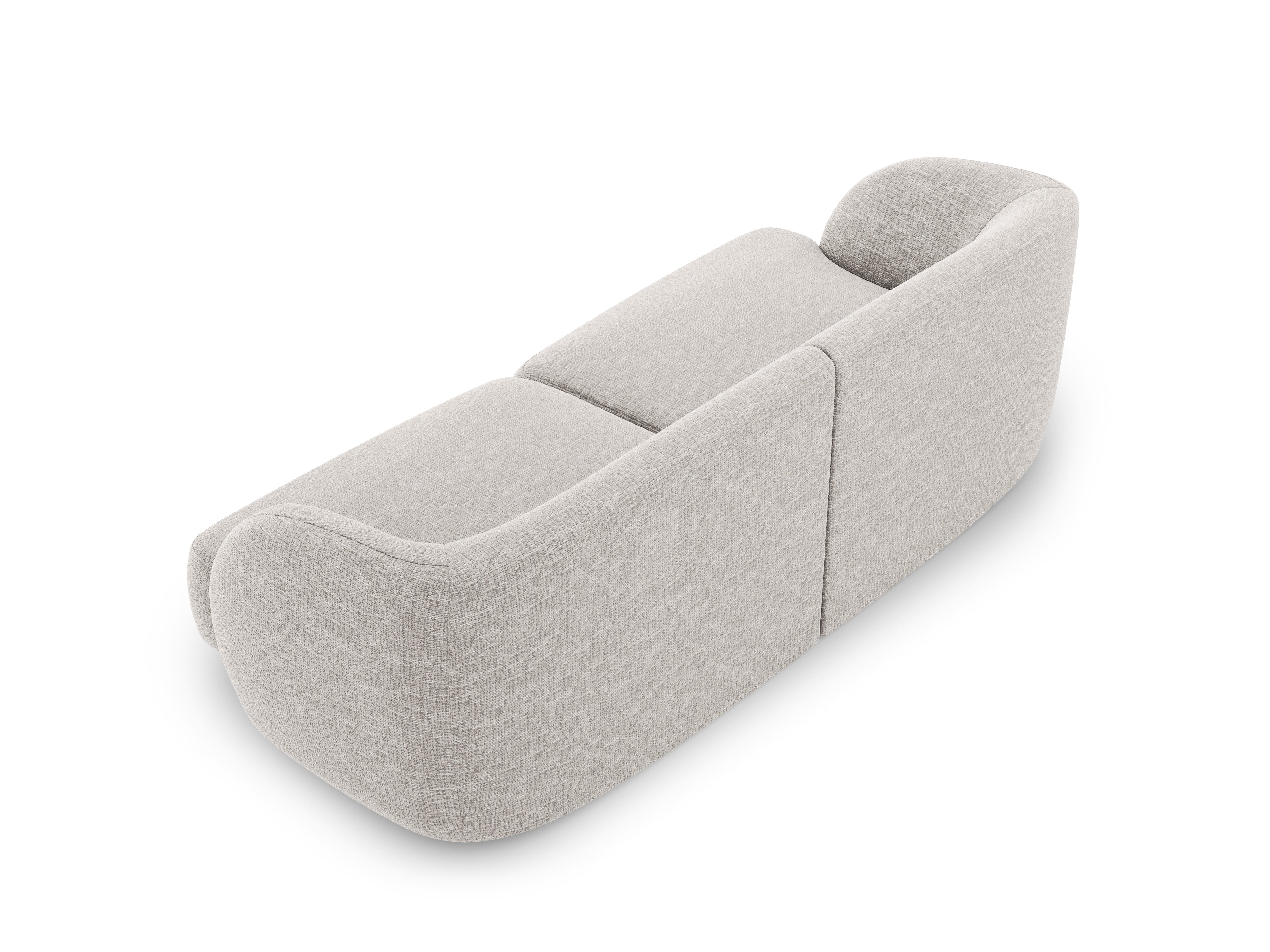 2-seater Sofa MILEY gray chenille