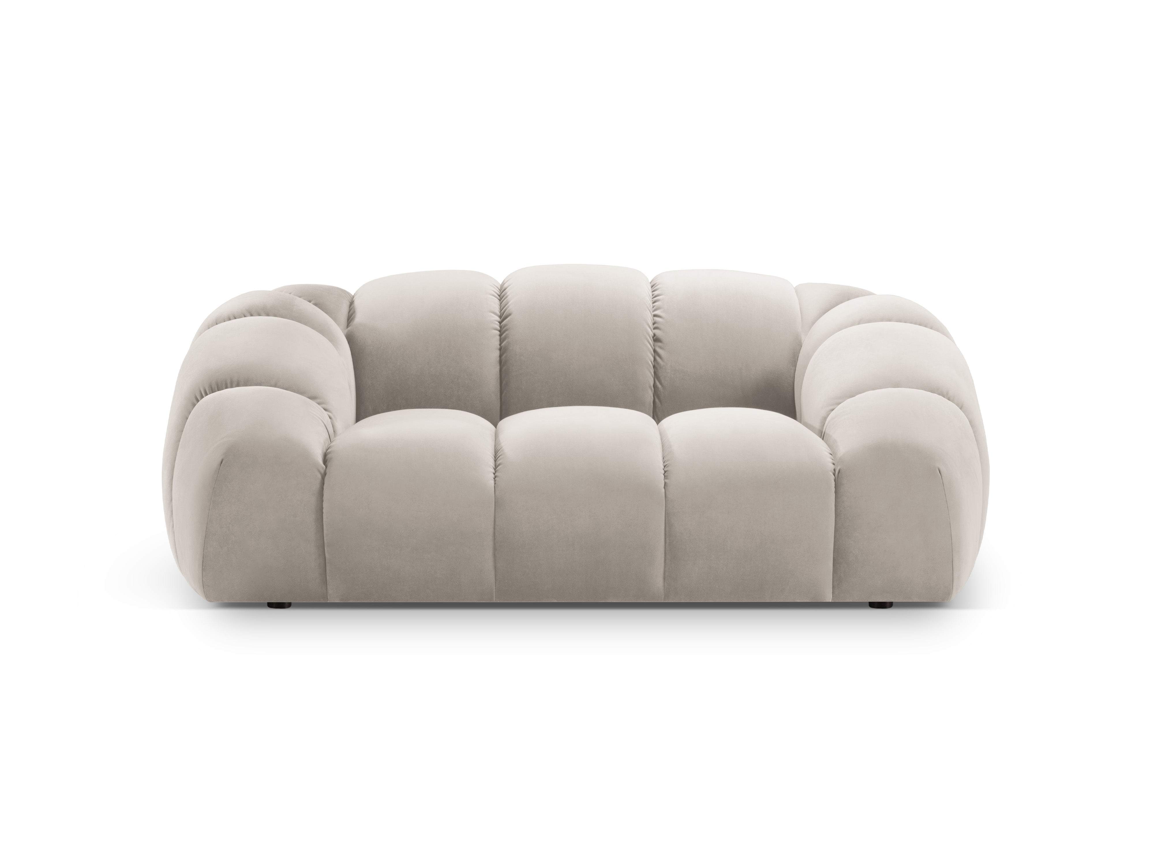 Sofa aksamitna 2-osobowa DIANA beżowy