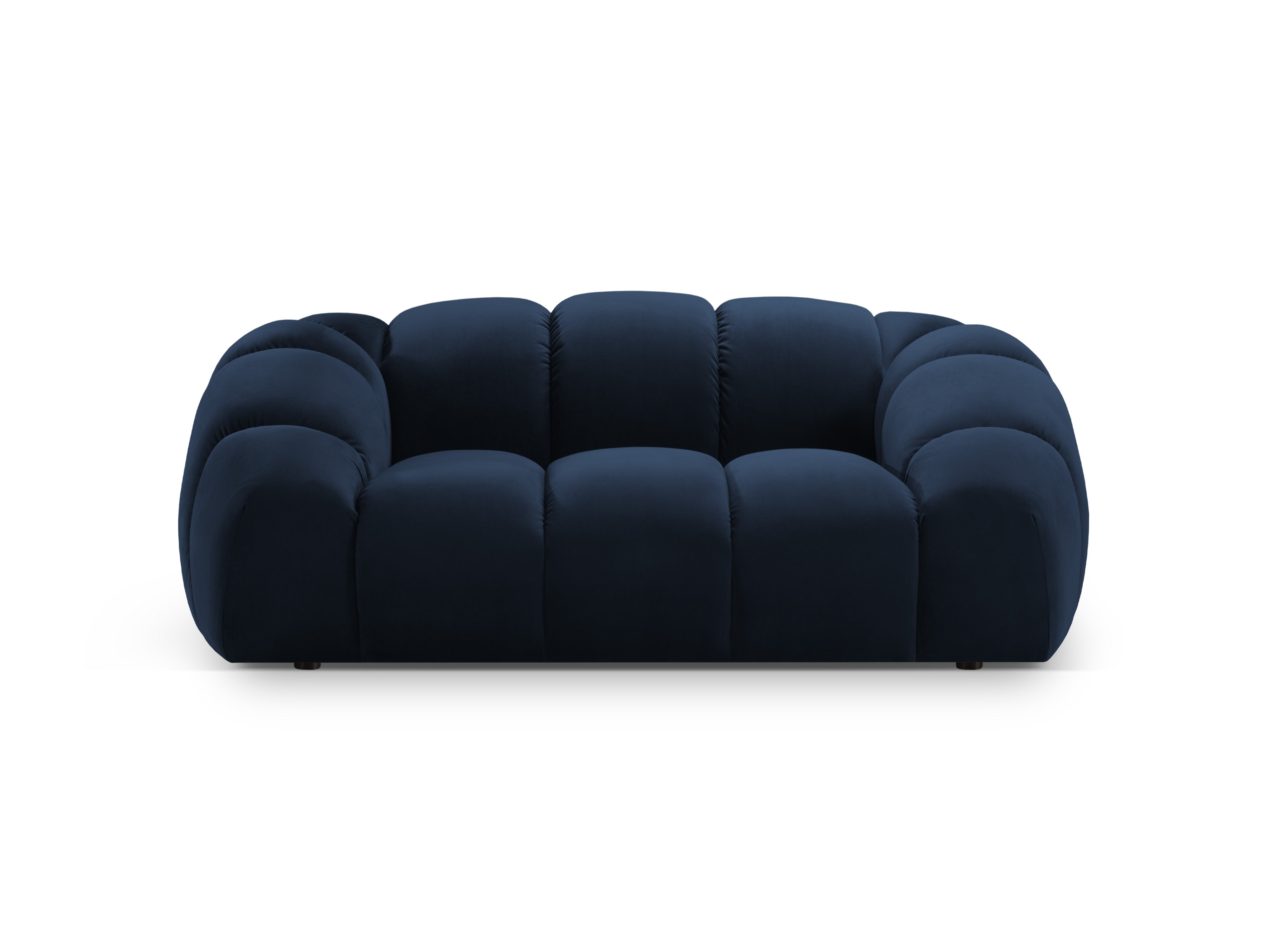 Sofa aksamitna 2-osobowa DIANA granat królewski
